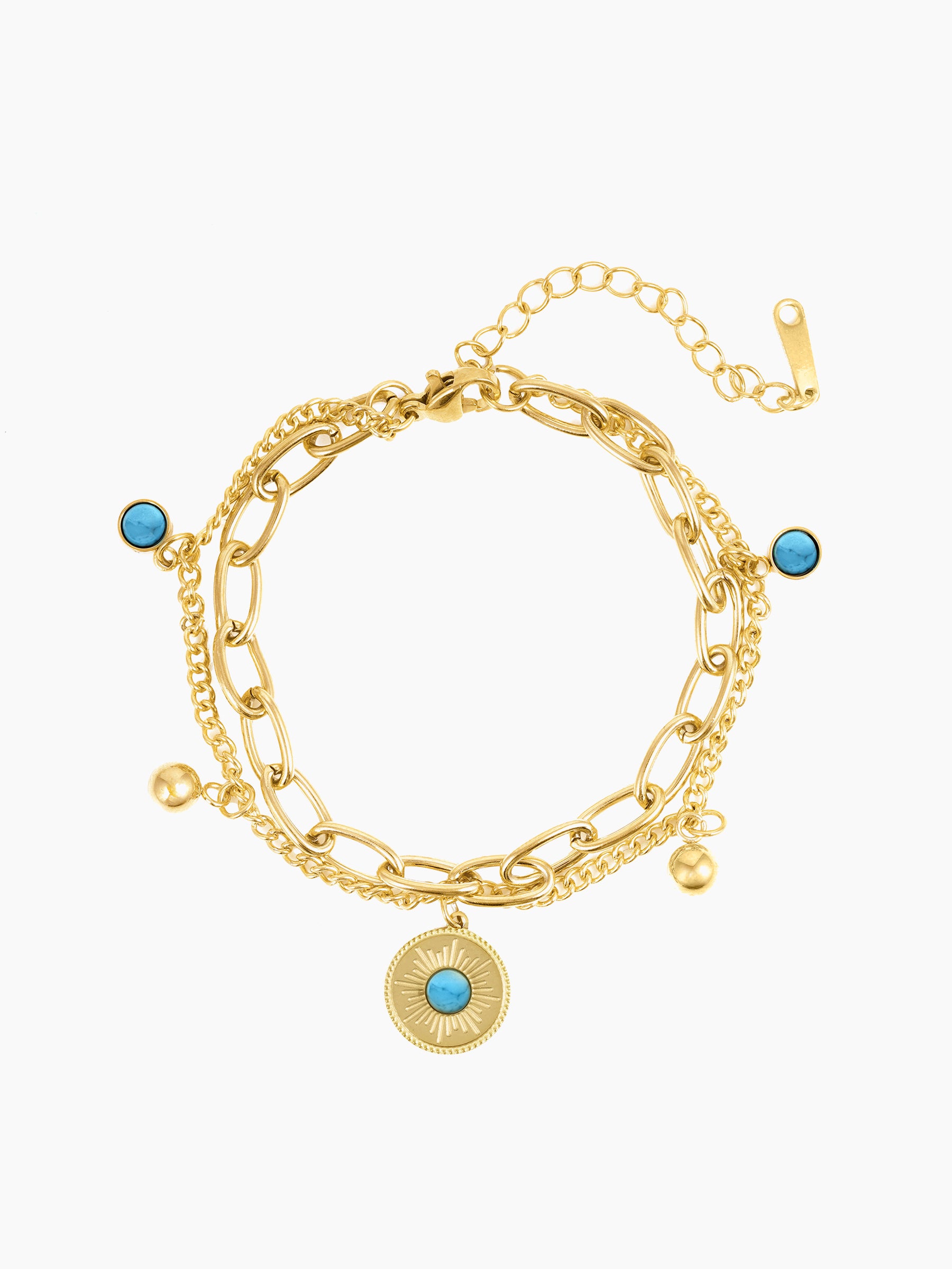 Aahana Eye 18K Gold Plated Bracelet Gold