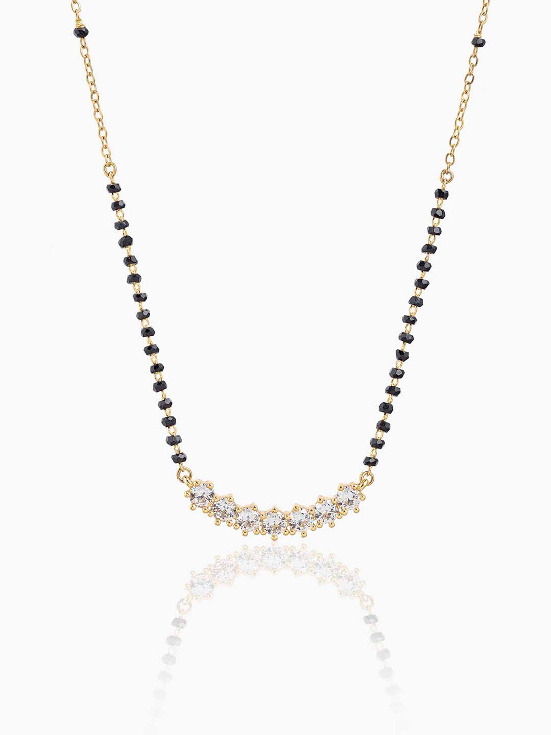 Aarna Diamond 14K Gold Plated Mangalsutra Gold