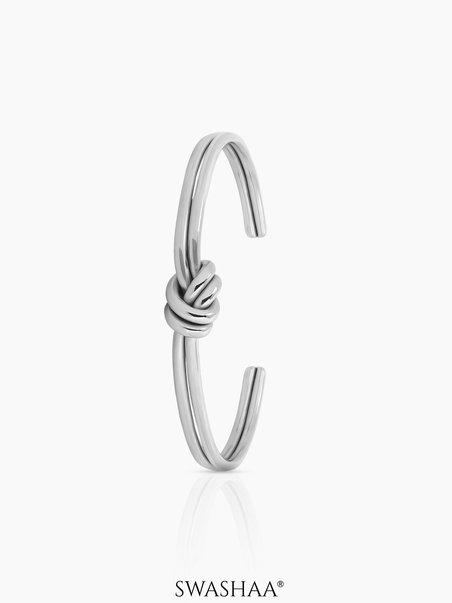 Arlen Knot Cuff Bracelet Silver