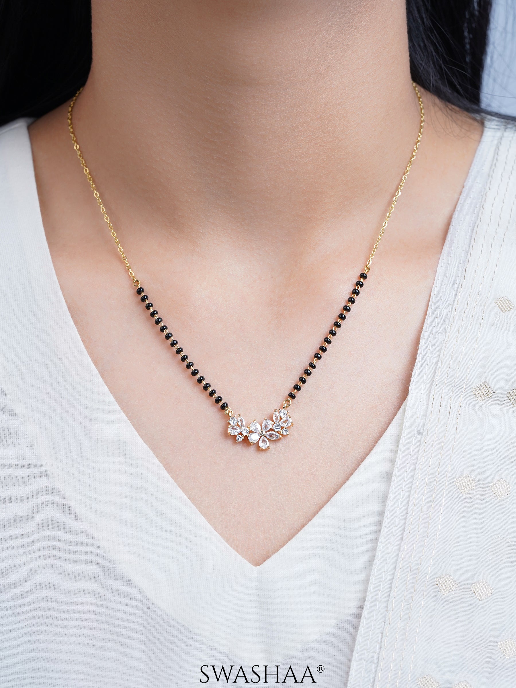 Aira Floral Cluster Mangalsutra