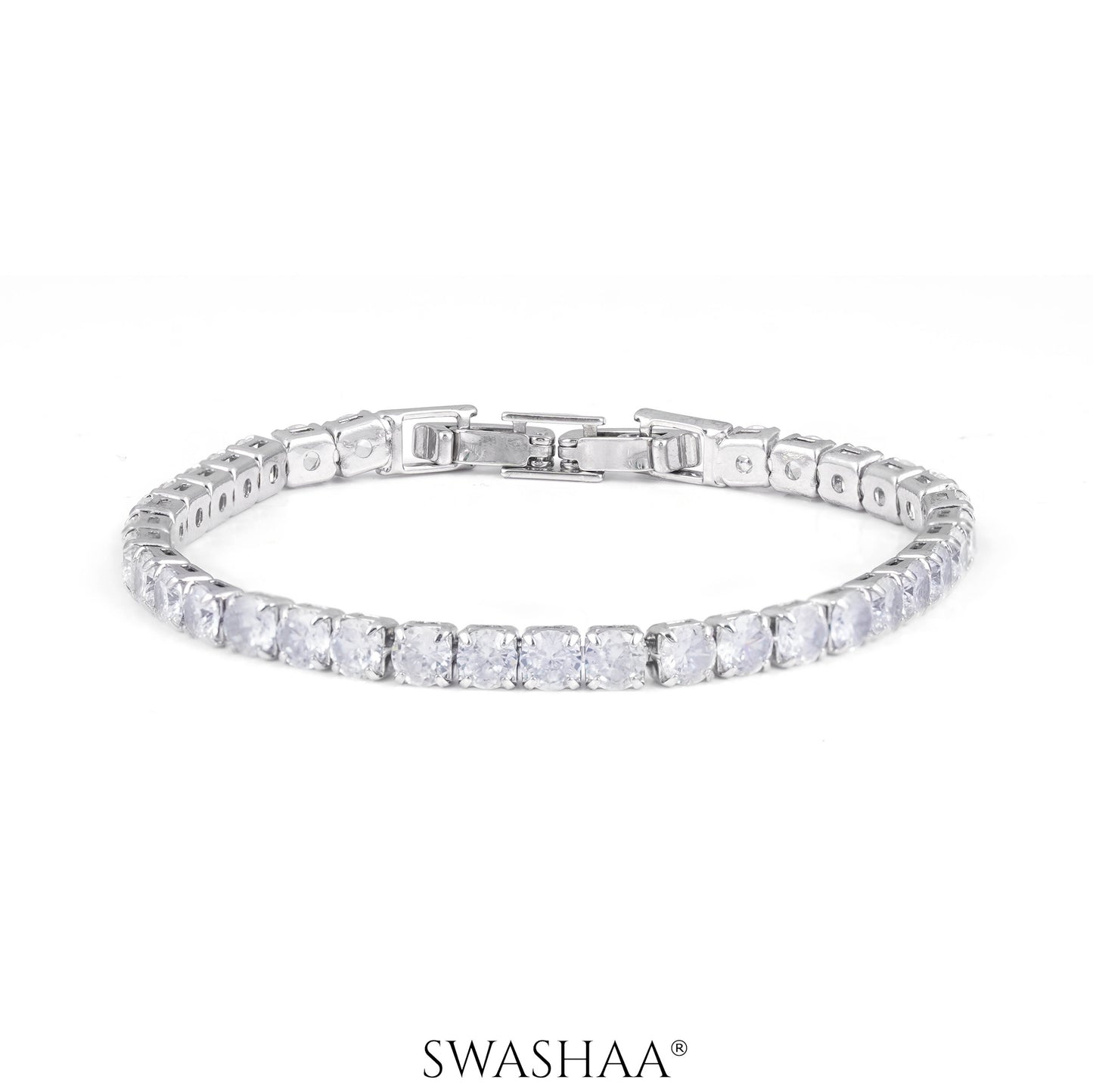 Orion Diamond Women's Bracelet White Silver