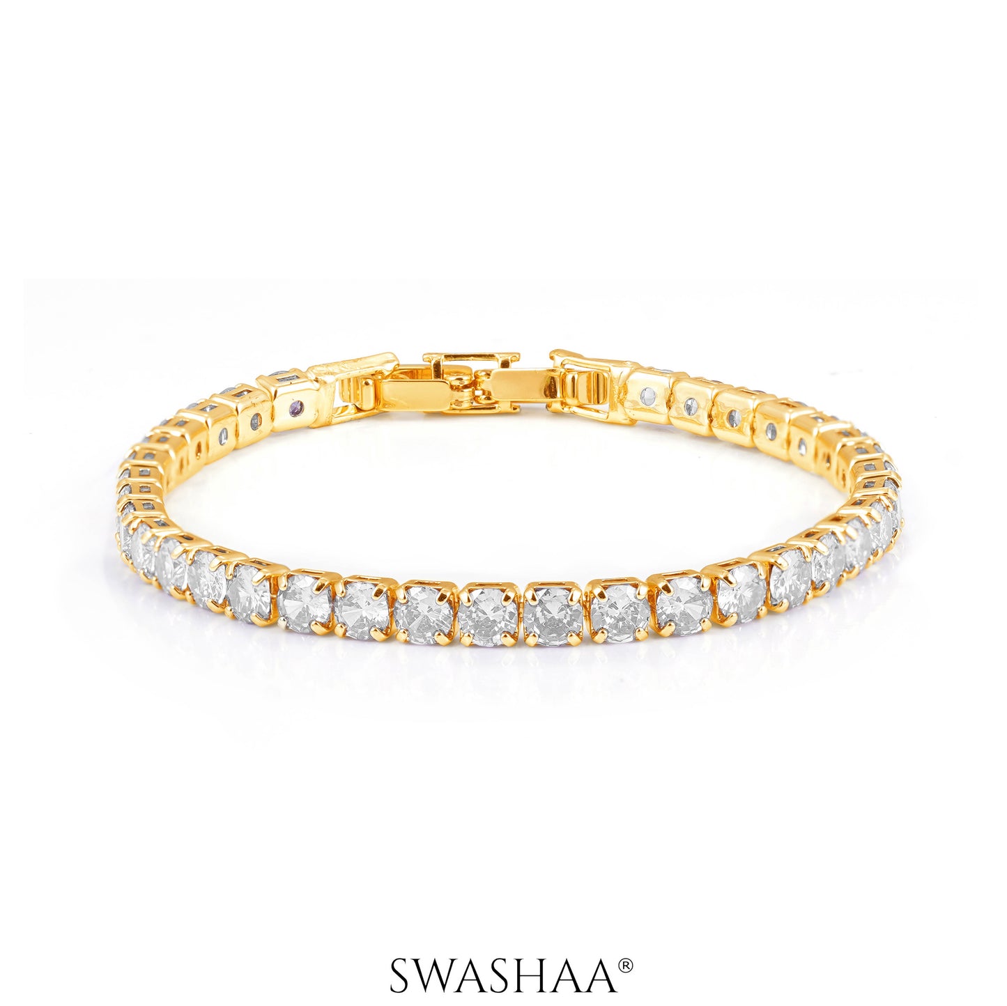 Orion Diamond Women's Bracelet White 18K Gold Plated