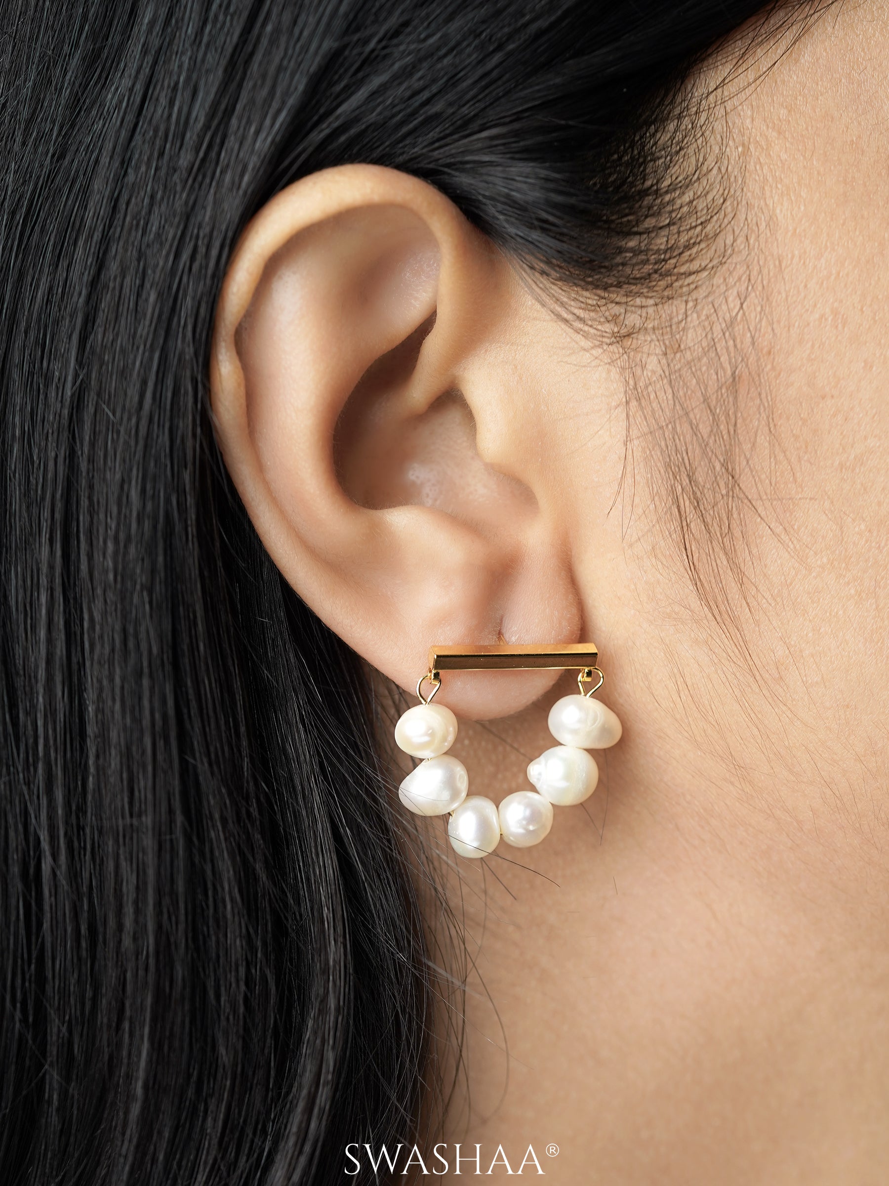 Akoya Pearl 18K Gold Plated Earrings