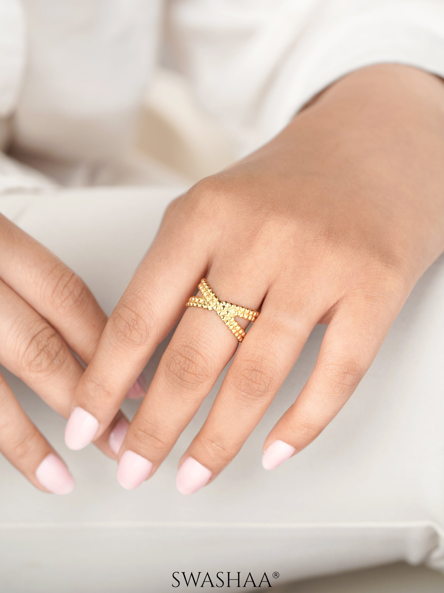 Aldina 18K Gold Plated Ring