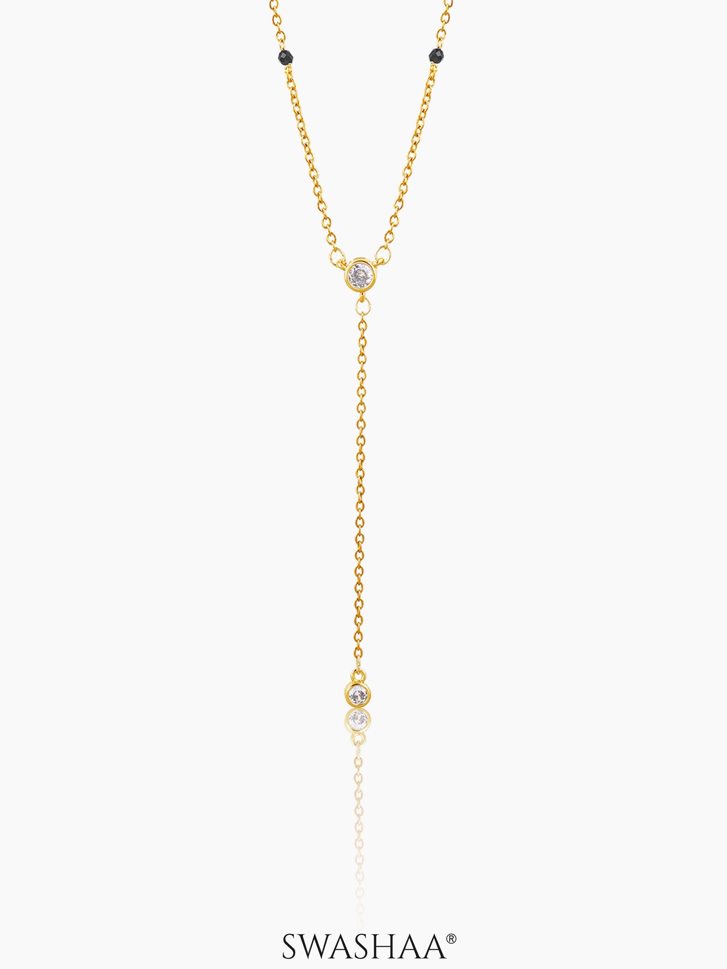 Aleeia Solitaire Drop 18K Gold Plated Mangalsutra Gold