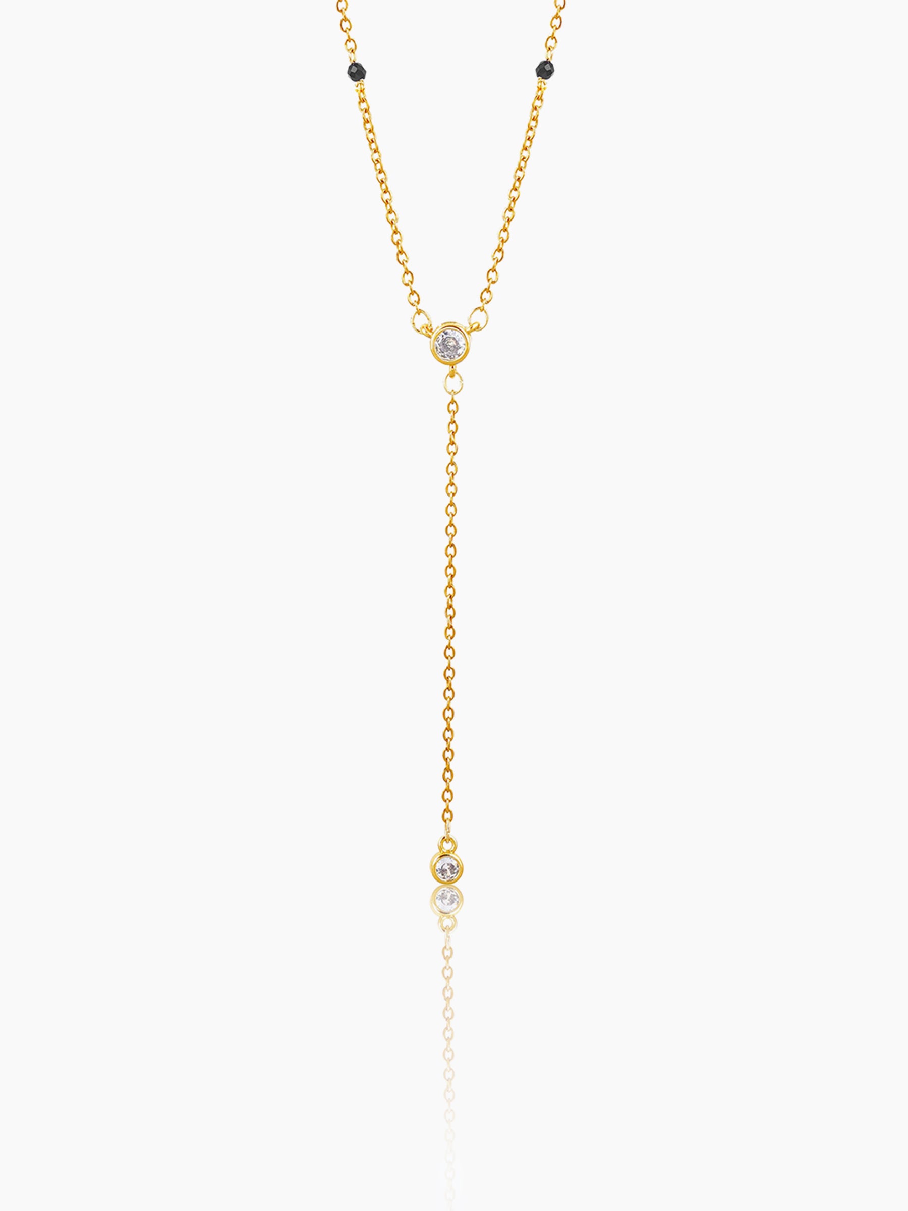 Aleeia Solitaire Drop 18K Gold Plated Mangalsutra Gold