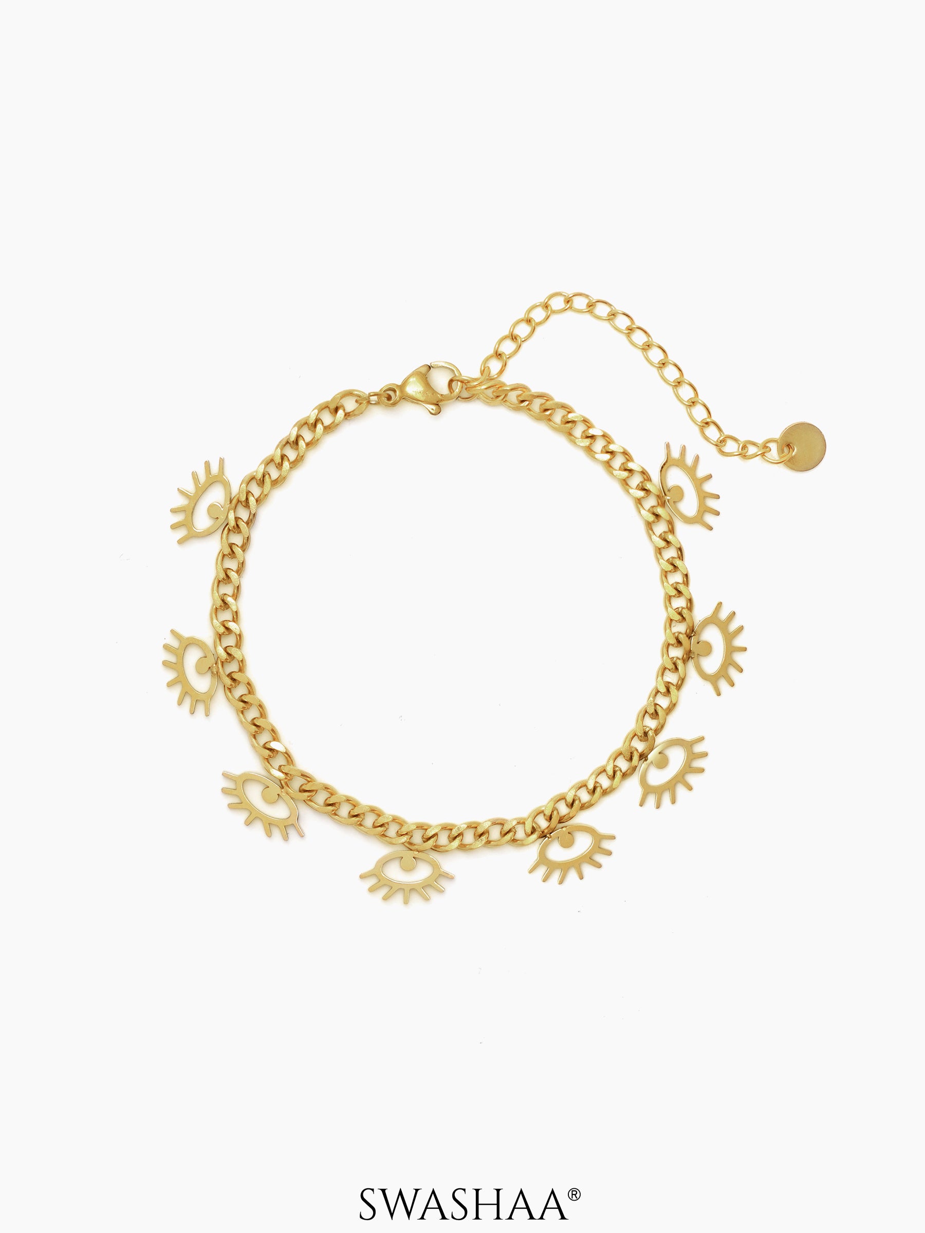 Alia Eye 18K Gold Plated Bracelet Gold