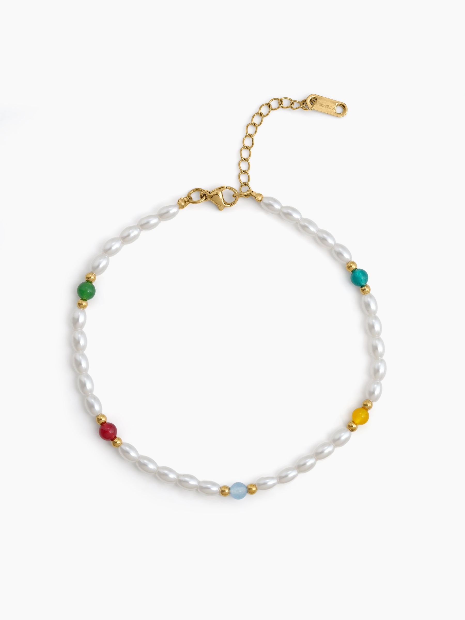 Alya Pearl Women's Anklet Gold
