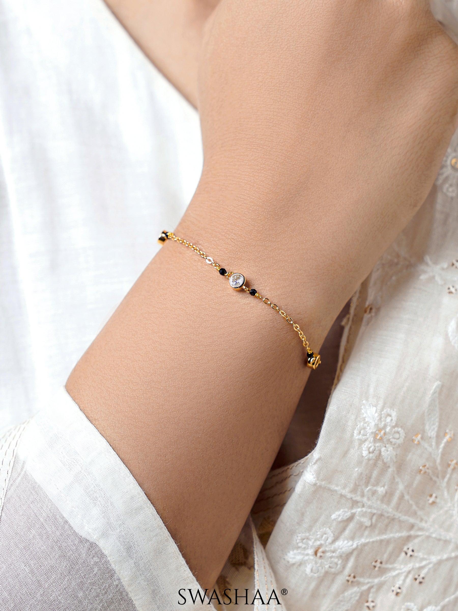 Amaira Diamond Mangalsutra Bracelet