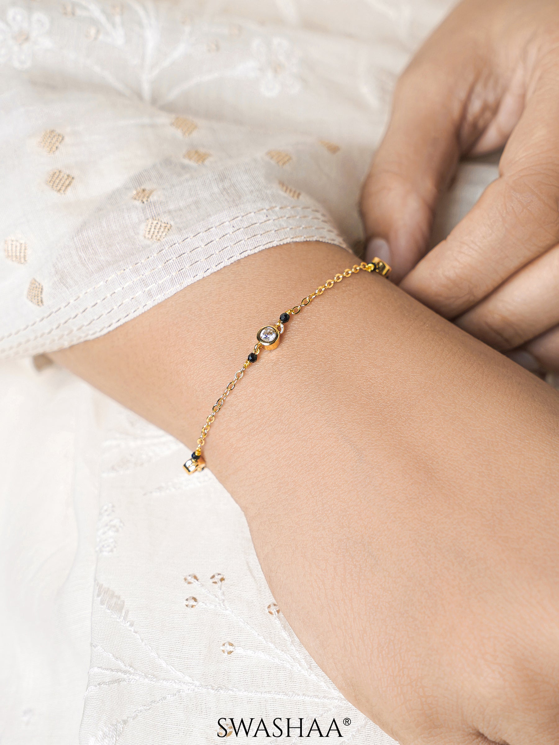 Amaira Diamond Mangalsutra Bracelet