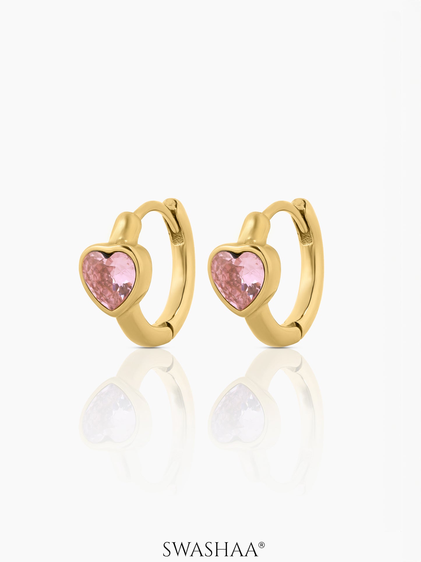 Amora Heart Hoop Earrings