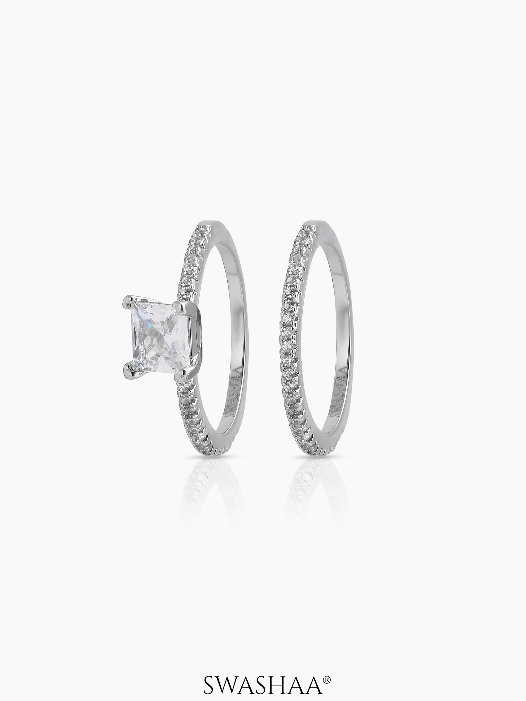 Anika Solitaire Ring Silver