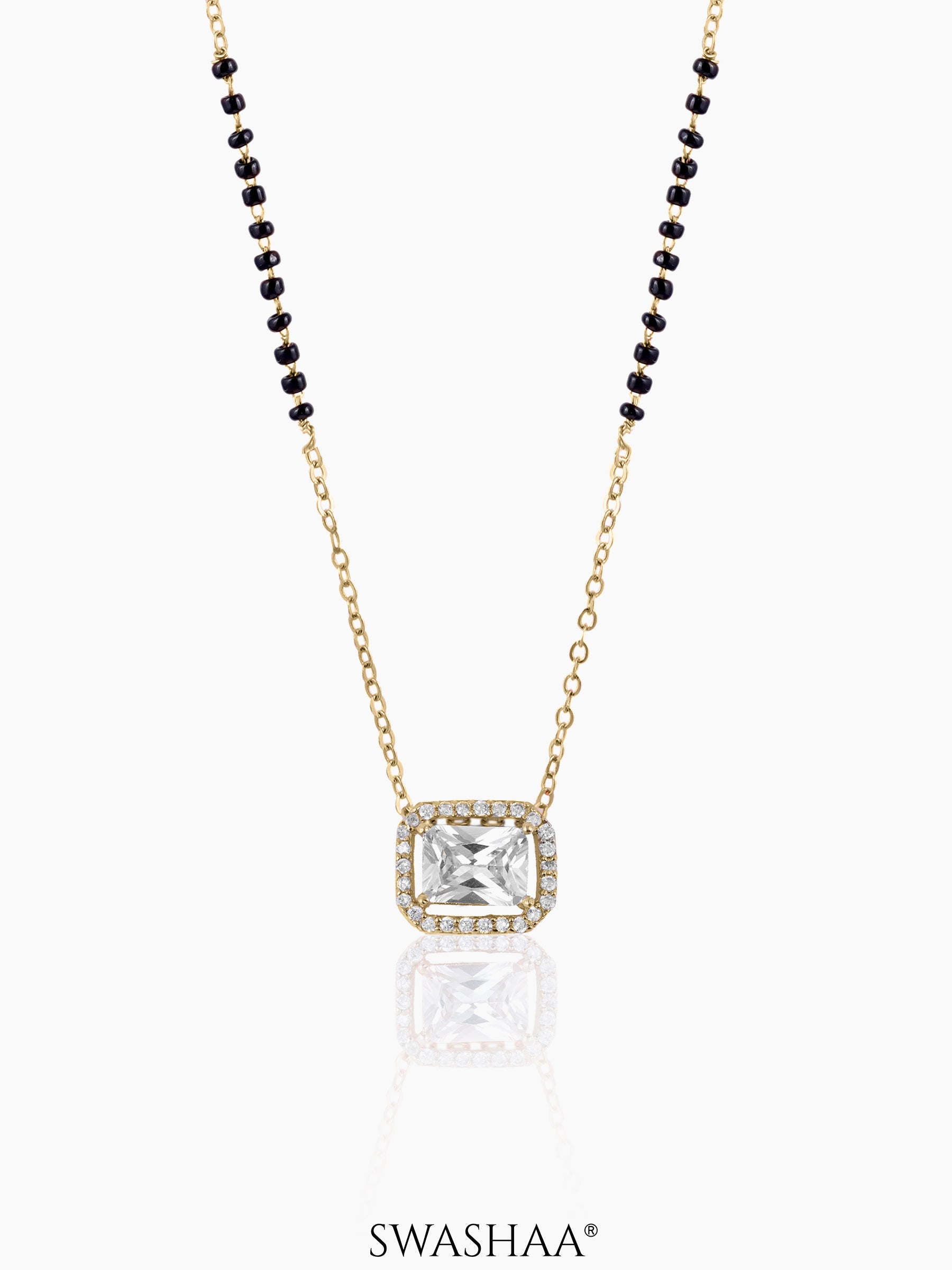 Anisa Solitaire Mangalsutra 18K Gold Plated