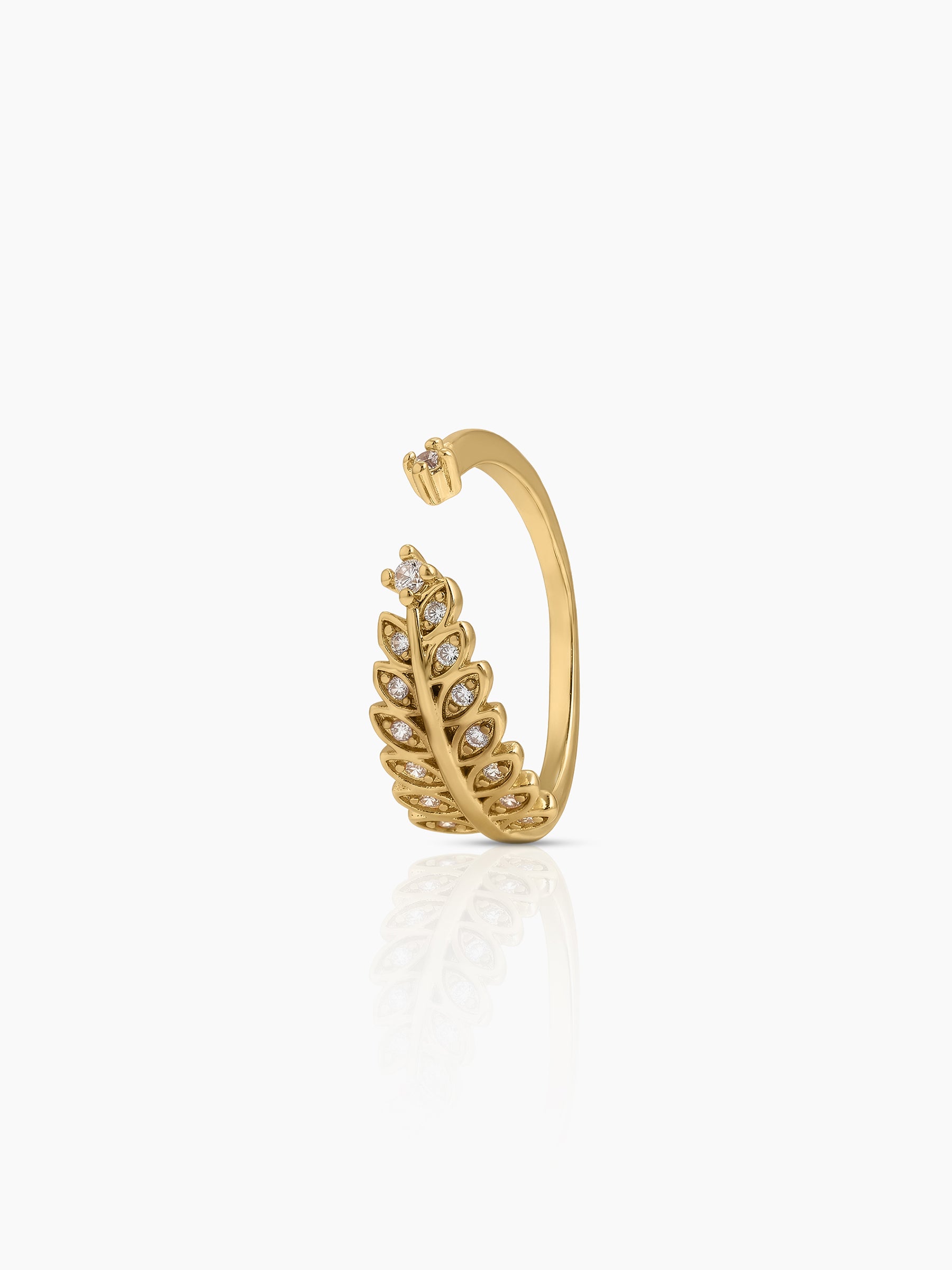 Arelia Diamond 18K Gold Plated Women's Ring Gold