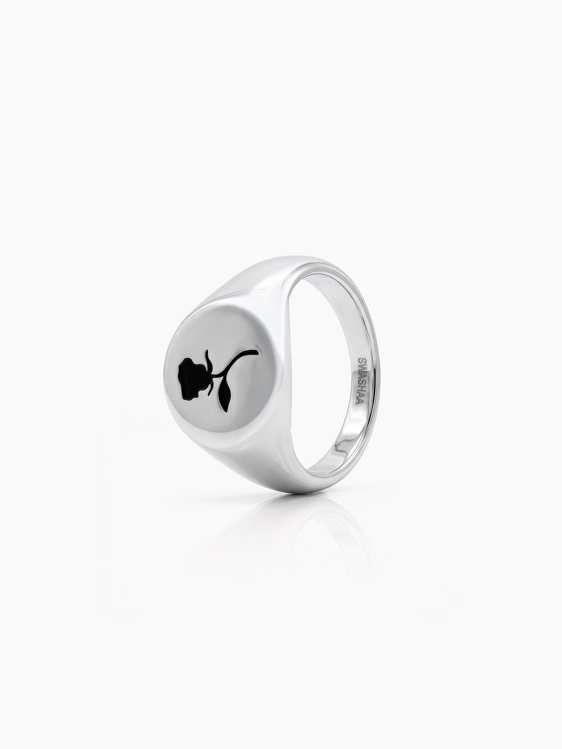 Arlen Rose Signet Silver Men’s Rings Silver