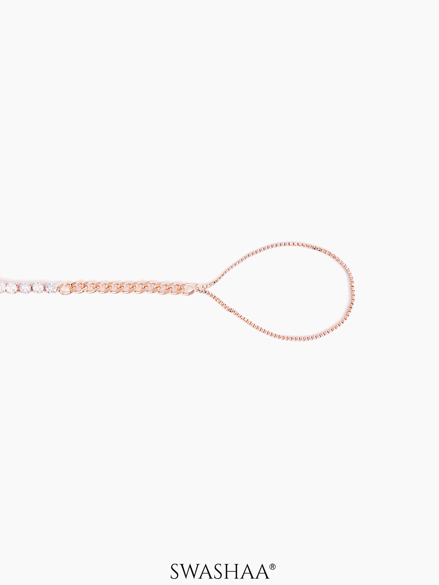 Ashna Rosegold Plated Ring Bracelet