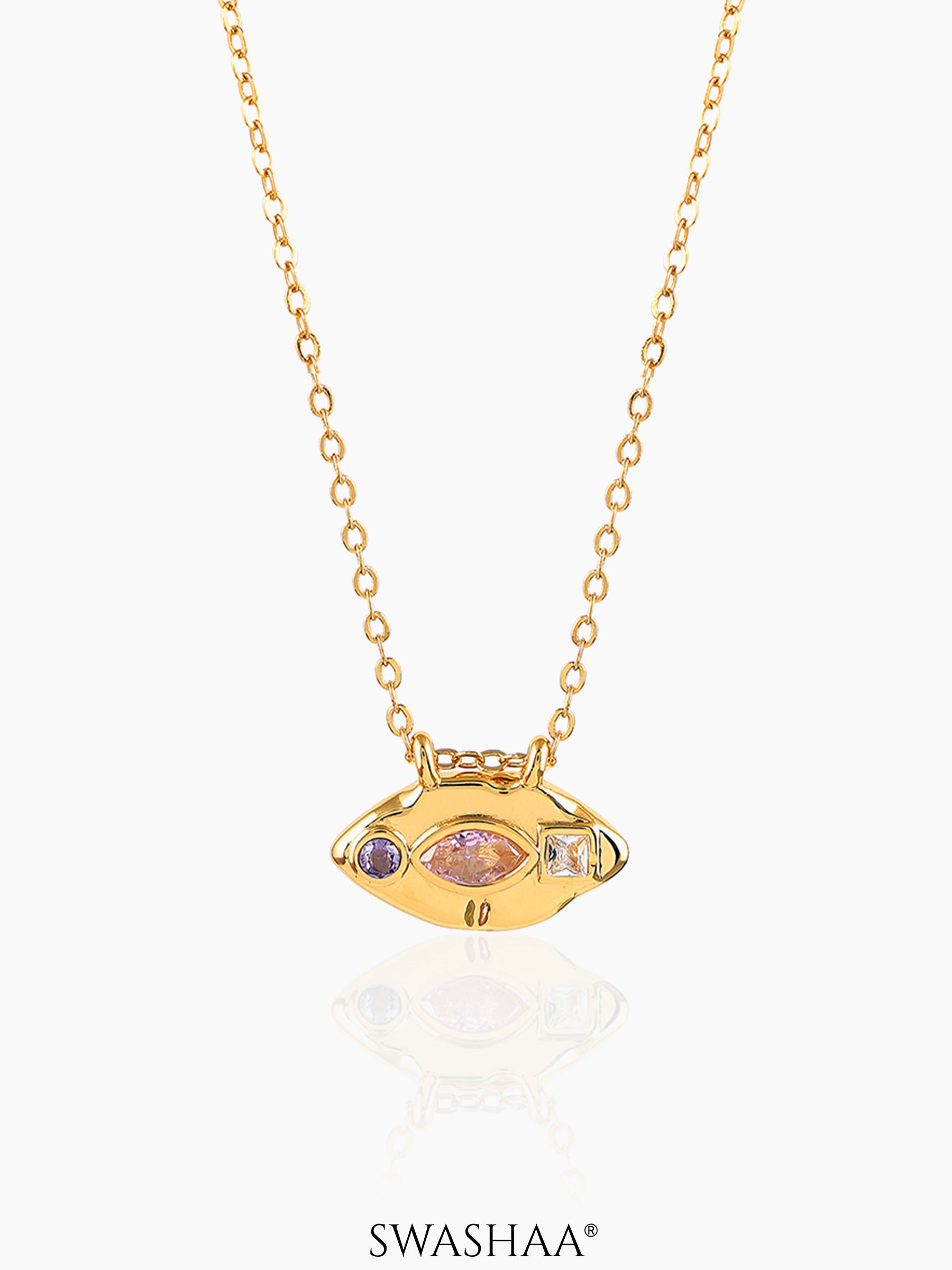 Astra Eye 18K Gold Plated Necklace Gold