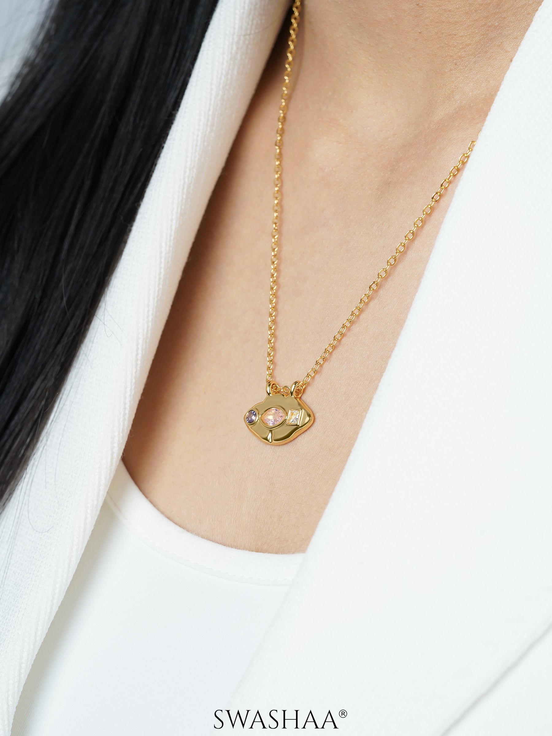Astra Eye 18K Gold Plated Necklace