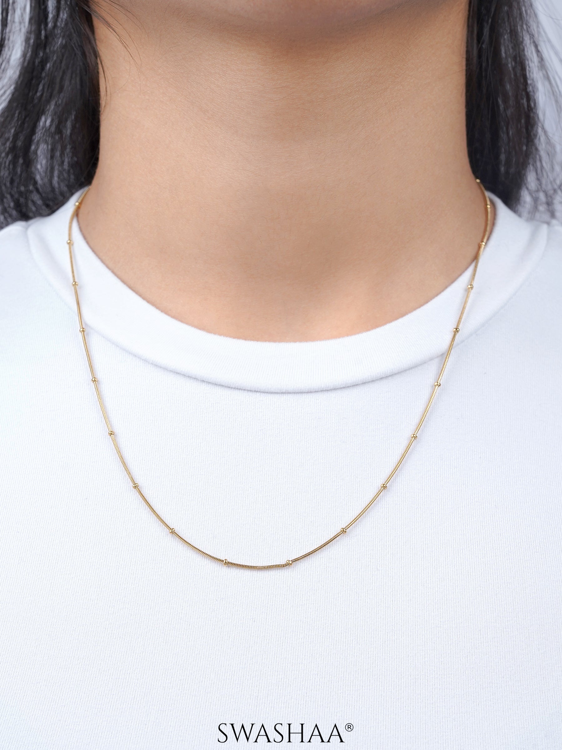 Aulus 18K Gold Plated women's chain