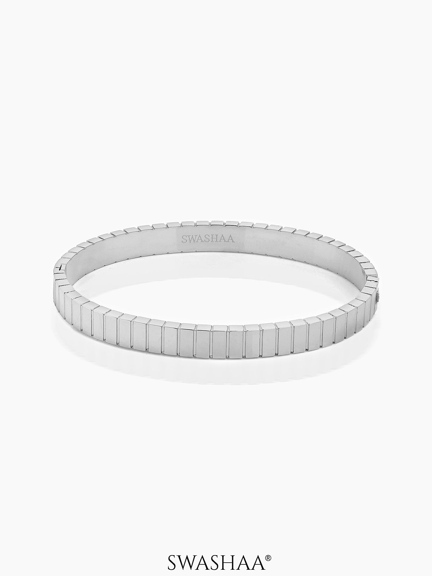 Aurelith Ribbed Bracelet Silver