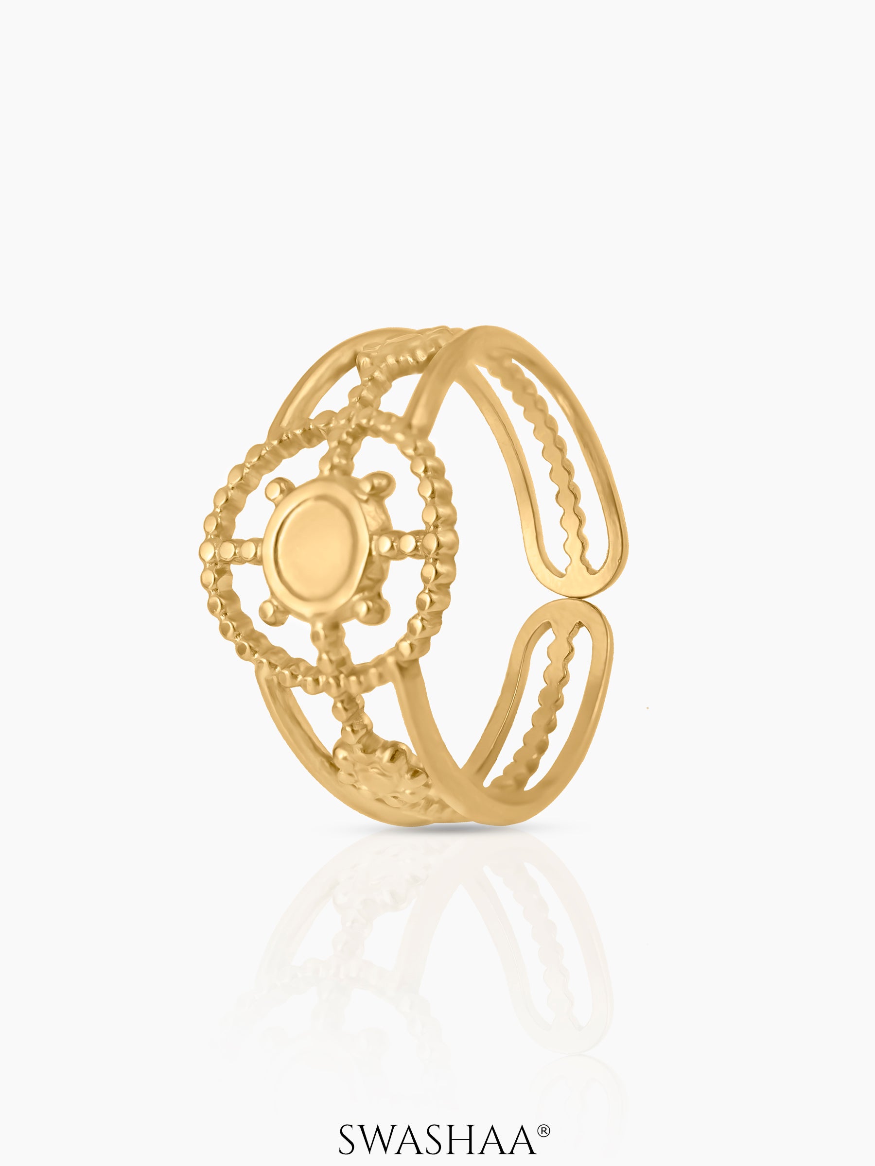 Aza 18K Gold Plated Ring Gold
