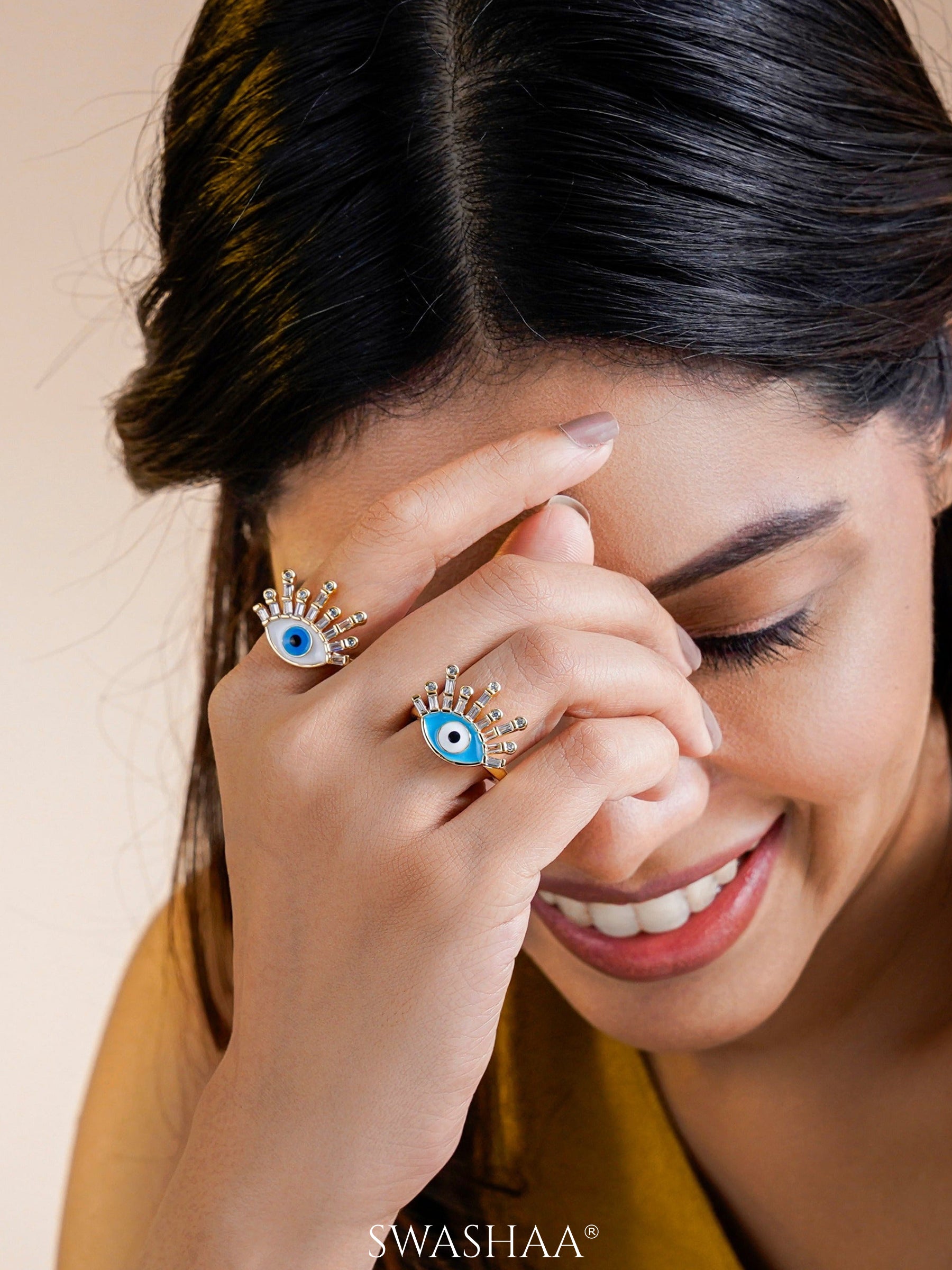 Bruce Eye 18K Gold Plated Ring