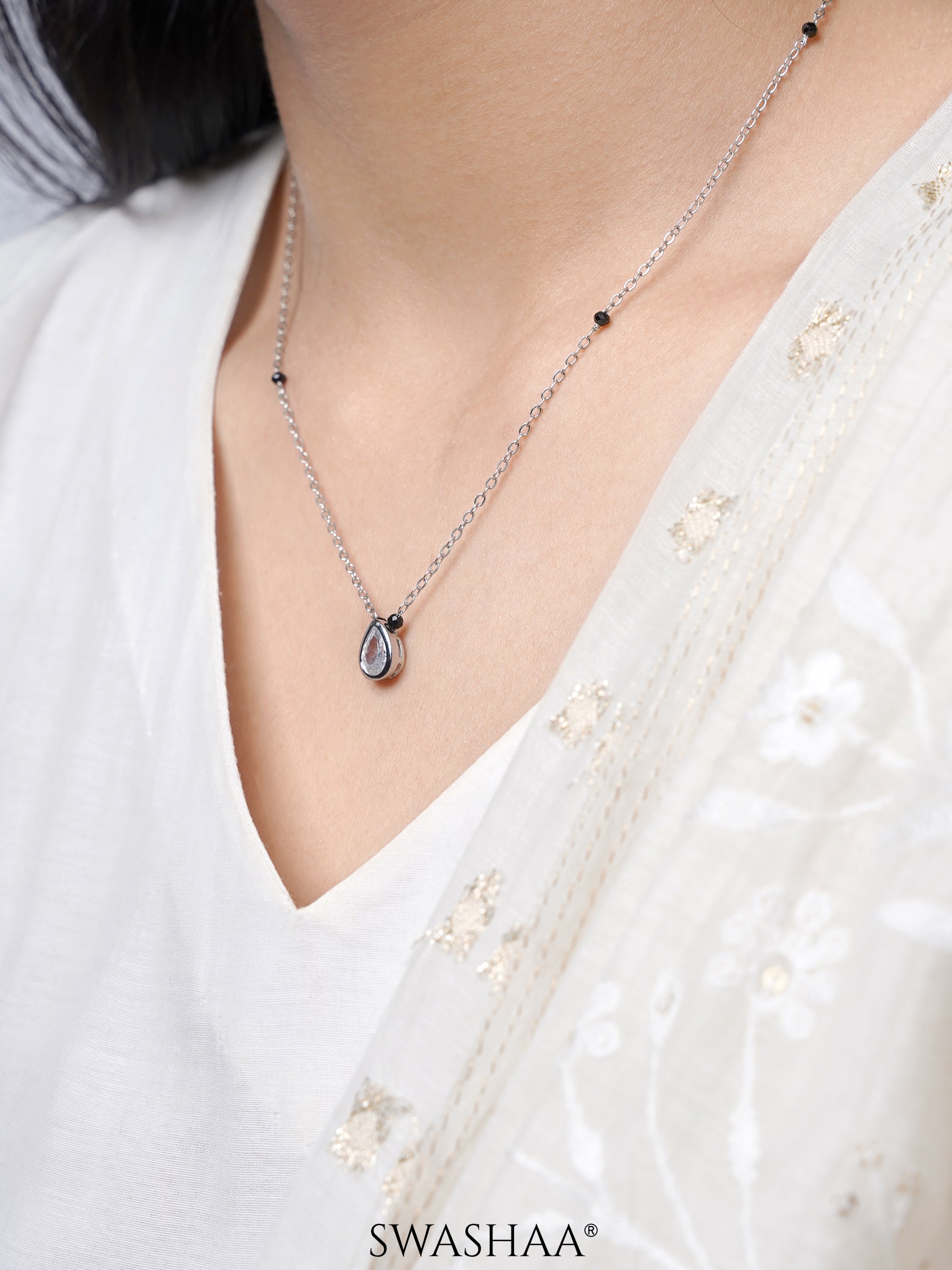 Barkha Silver Mangalsutra