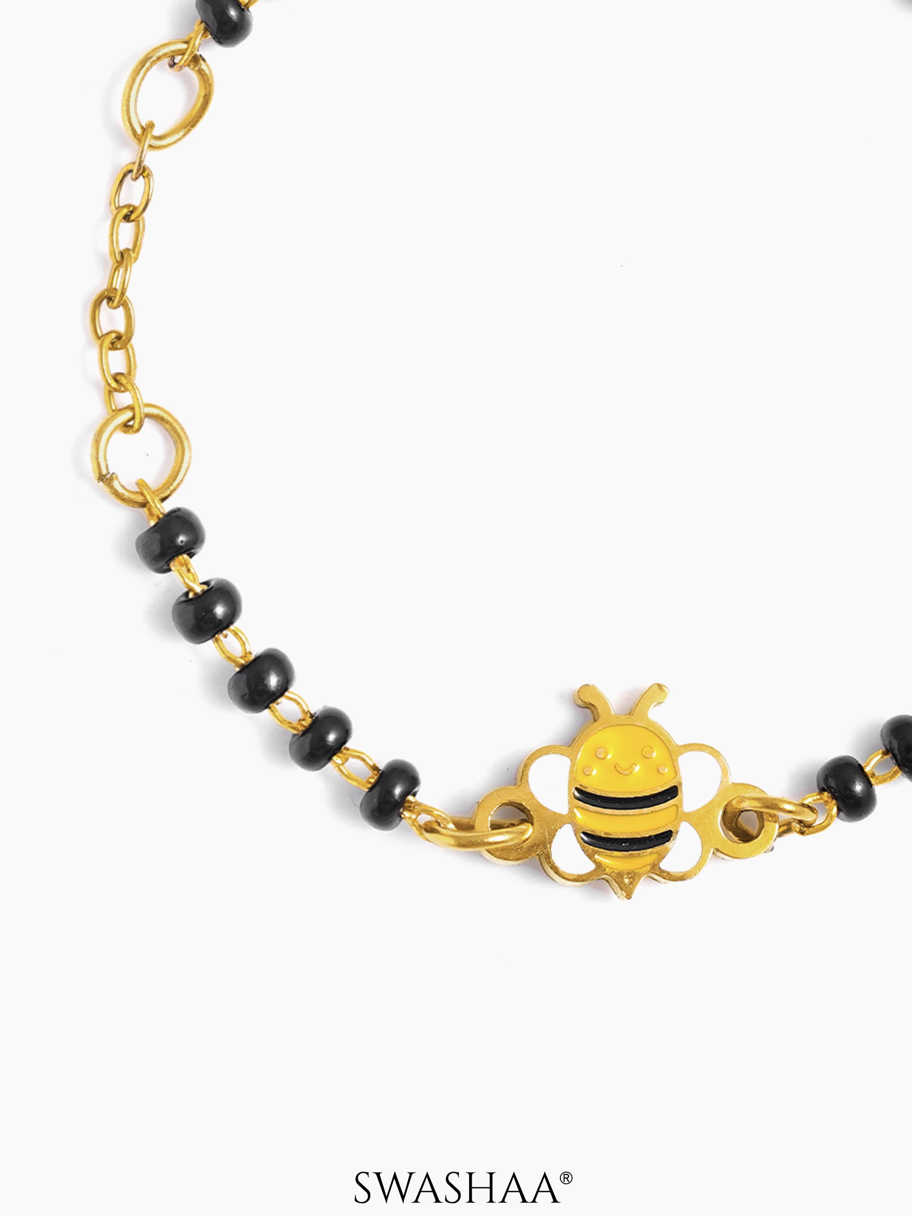 Bee Butterfly Bliss 18K Gold Plated Kid's Nazariya Bracelet