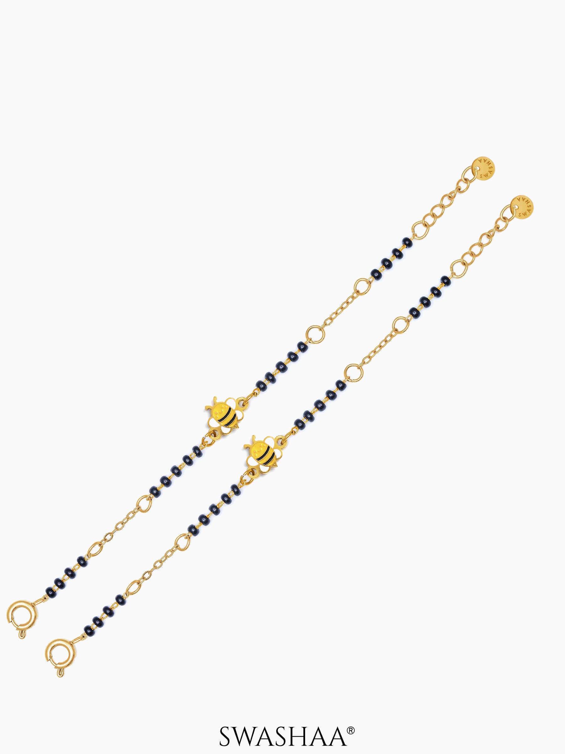 Bee Butterfly Bliss 18K Gold Plated Kid's Nazariya Bracelet