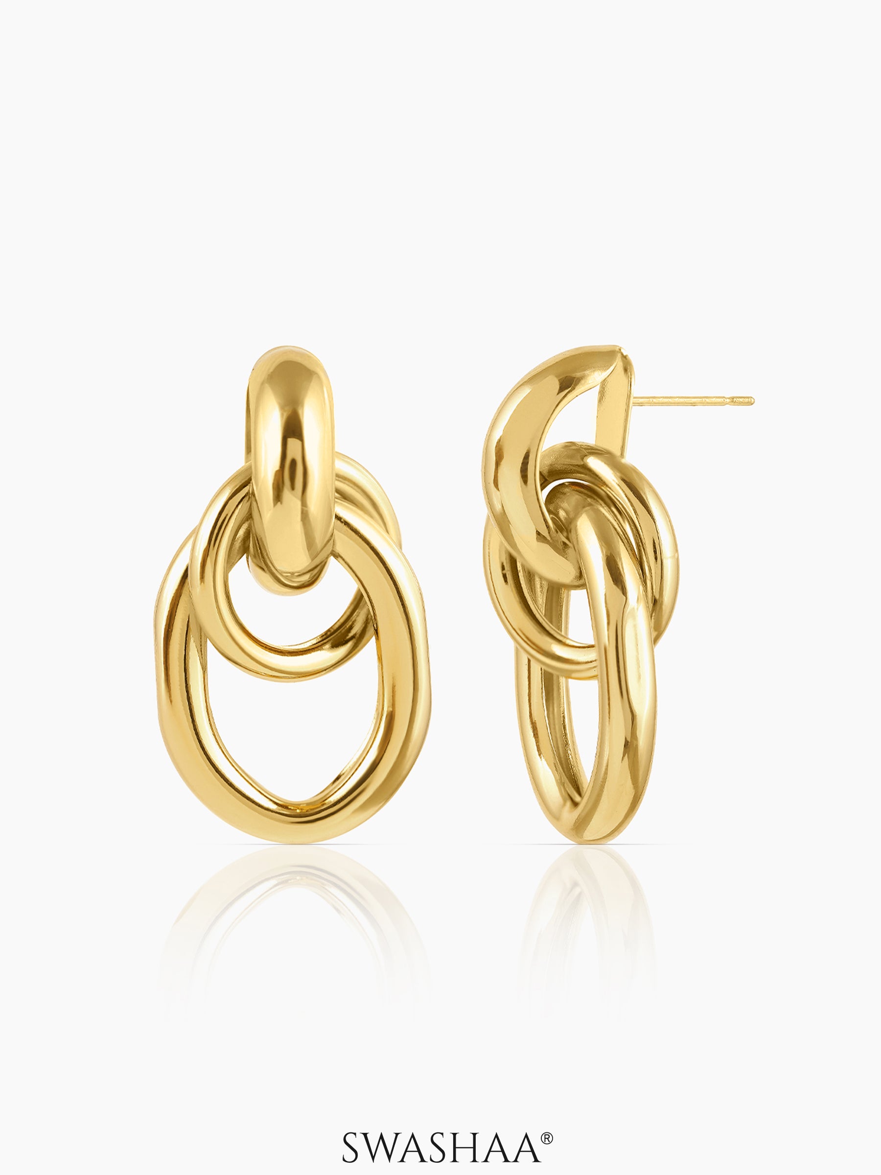 Bianca 18K Gold Plated Earrings Gold