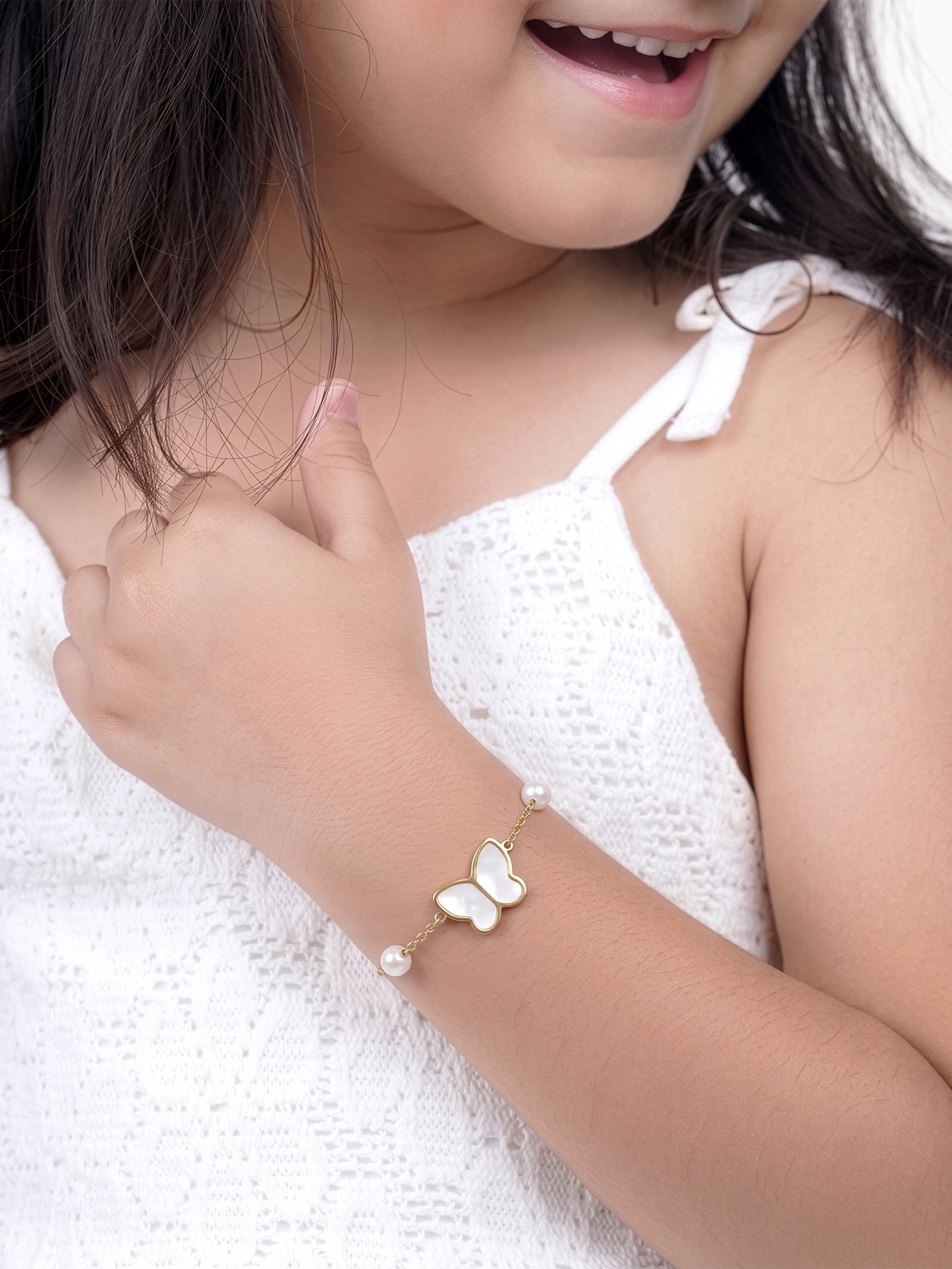 Bibi Butterfly 18K Gold Plated Kid's Bracelet