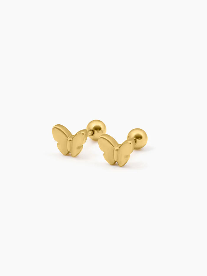 Bill Butterfly 18K Gold Plated Kid's Earrings