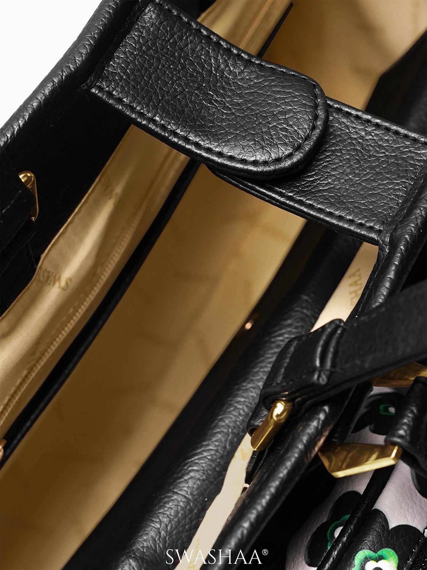 Blossom Leather Tote Bag