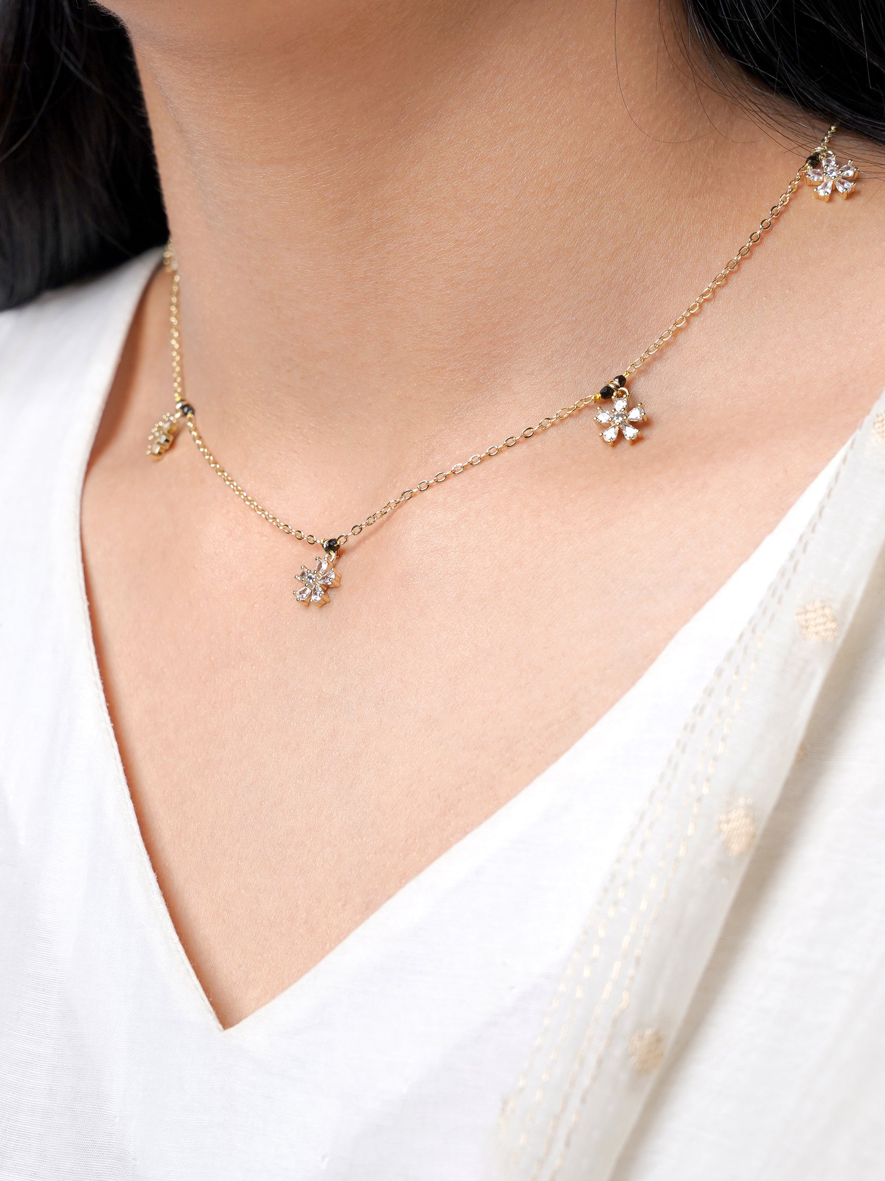 Blossomy 14K Gold Plated Mangalsutra