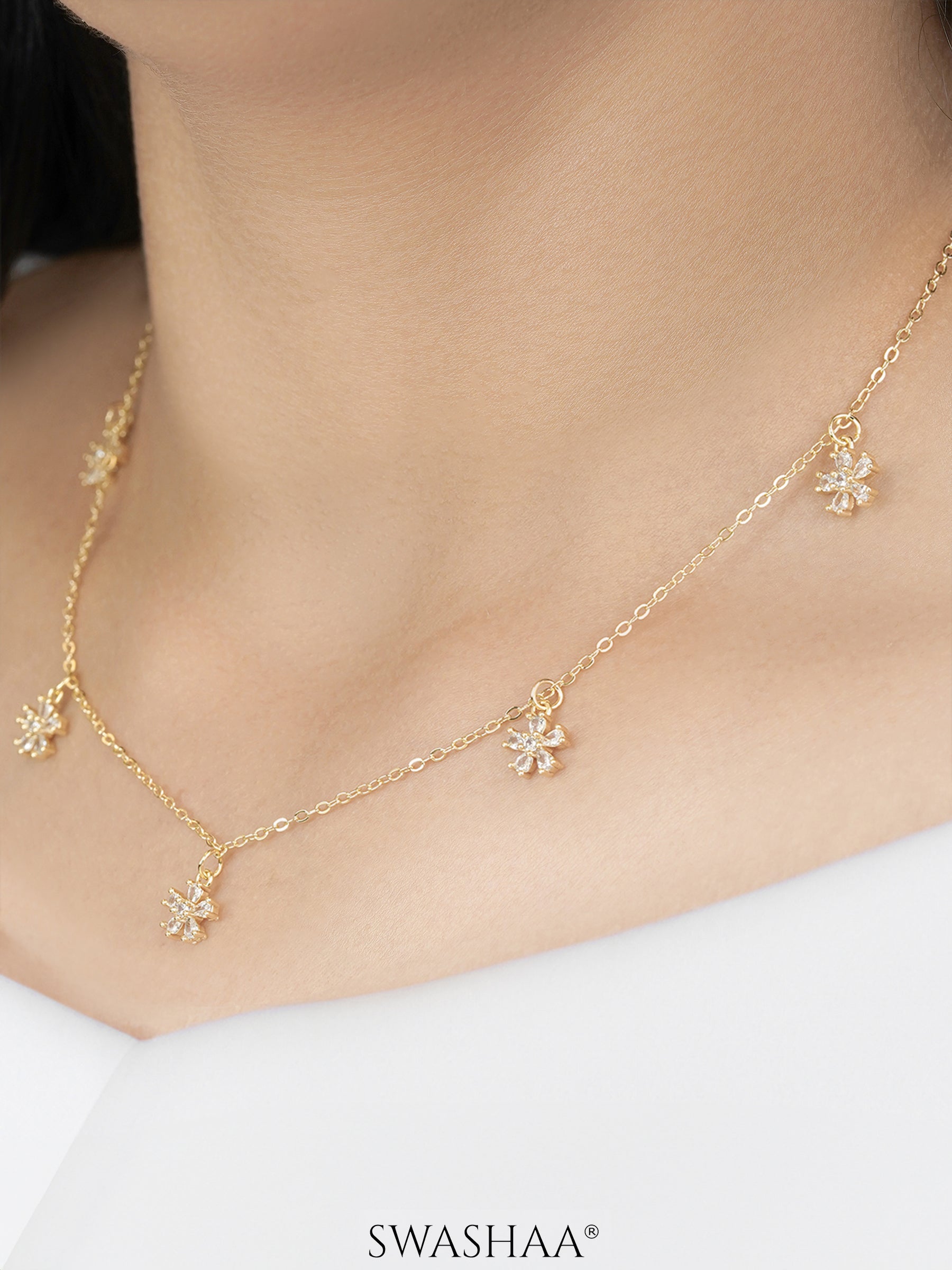 Blossomy 14K Gold Plated Choker