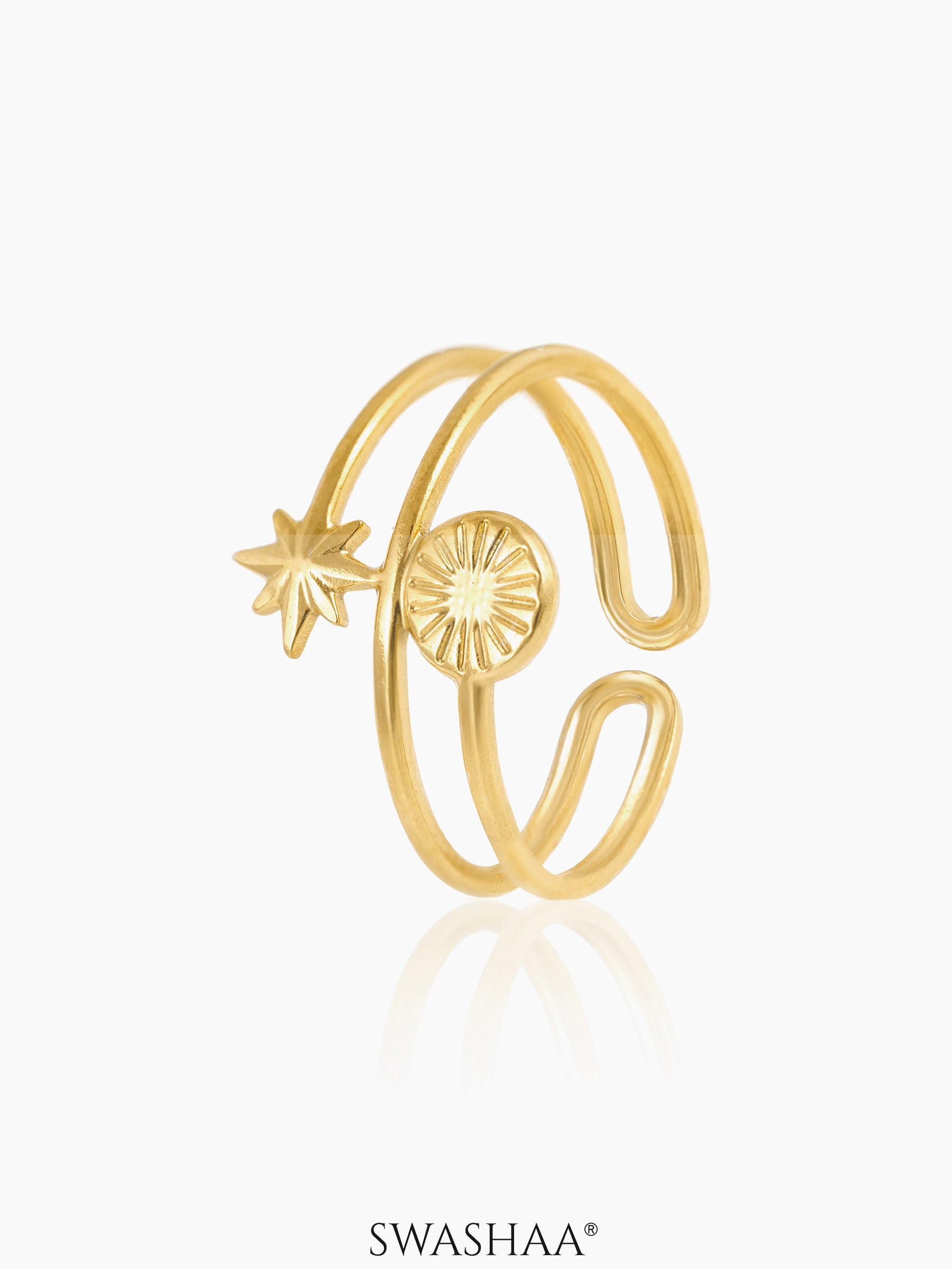 Bodhi 18K Gold Plated Ring Gold