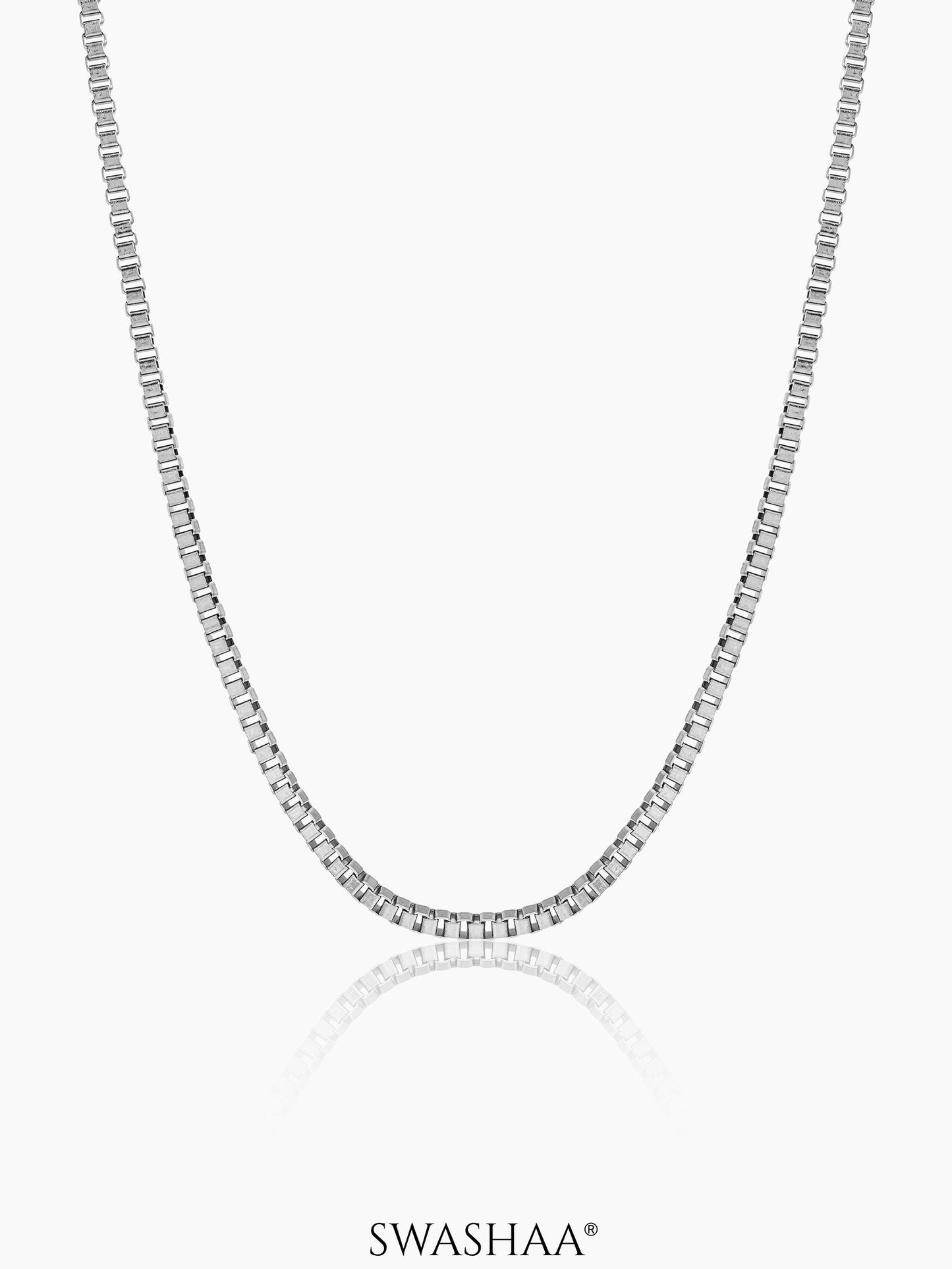 Box 2 MM Men's Chain Silver