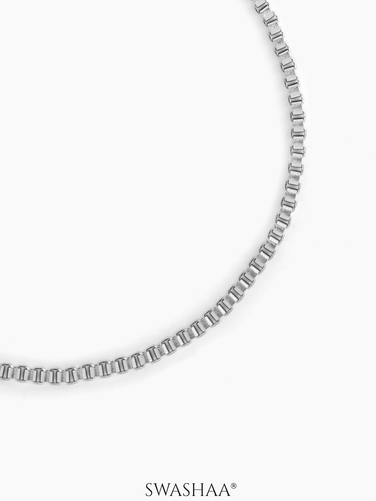 Box Chain 2 MM Men's Bracelet