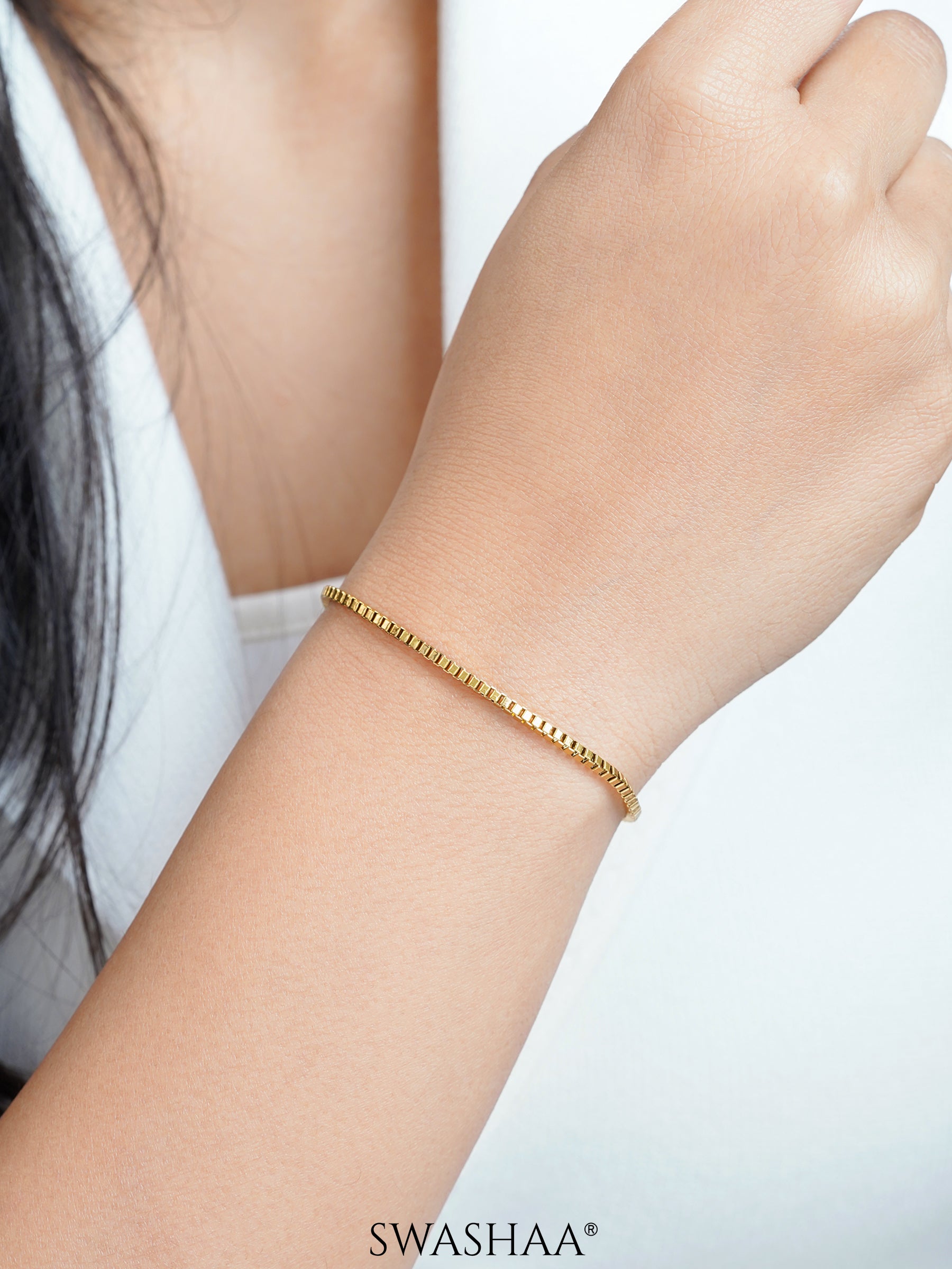 Box Chain 2MM Women's Bracelet