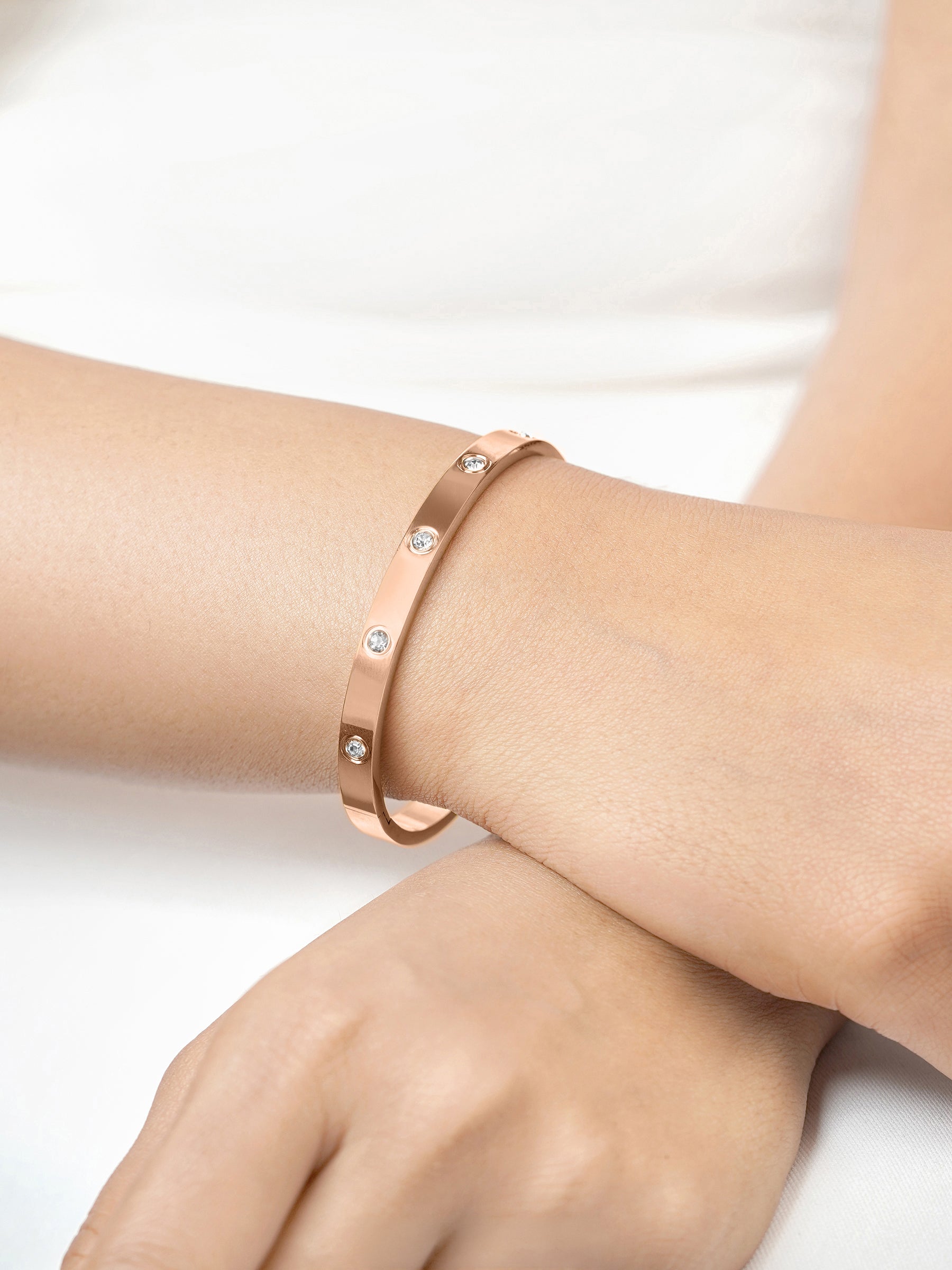 Bree Band Rosegold Plated Bracelet