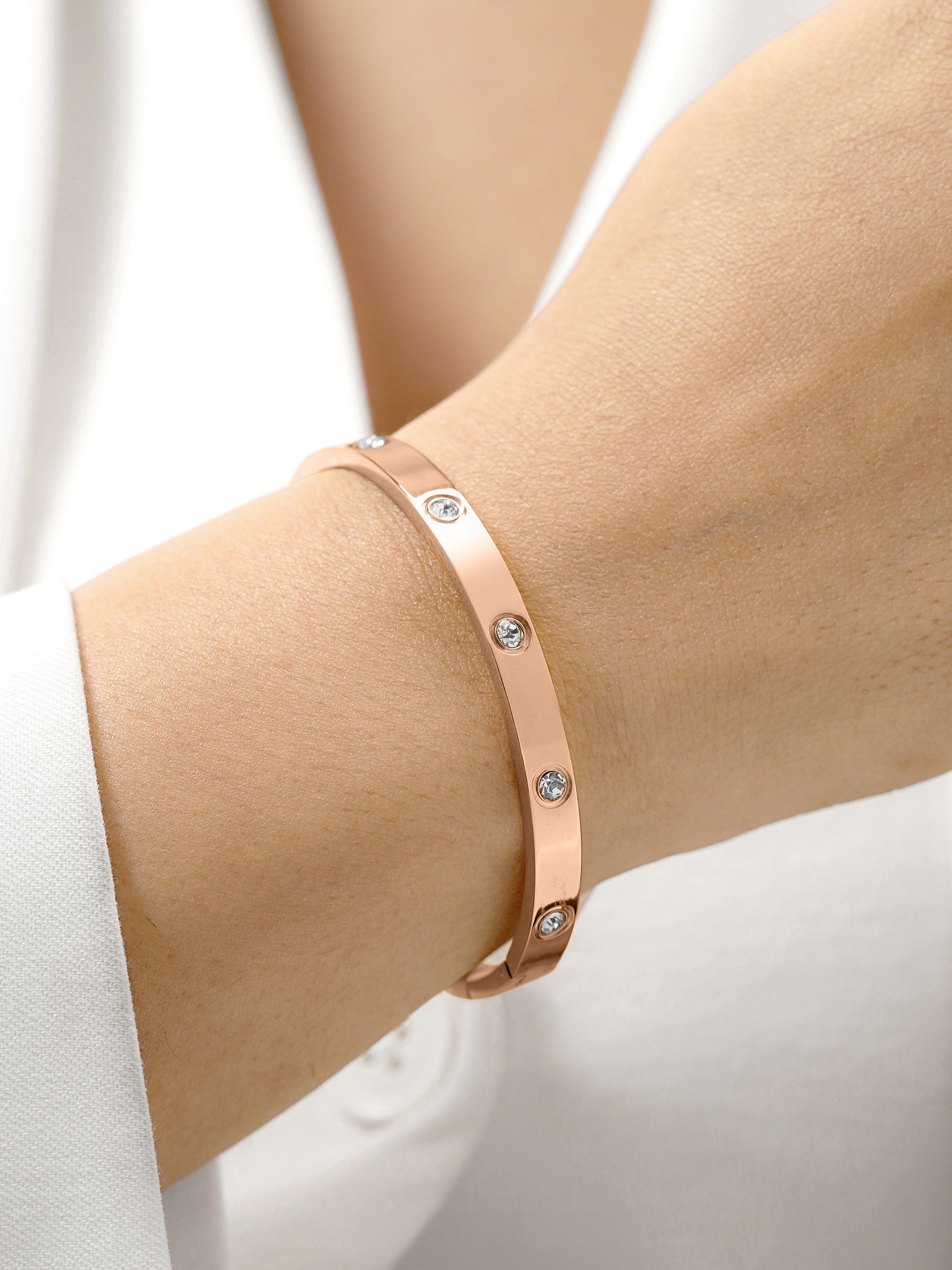 Bree Band Rosegold Plated Bracelet