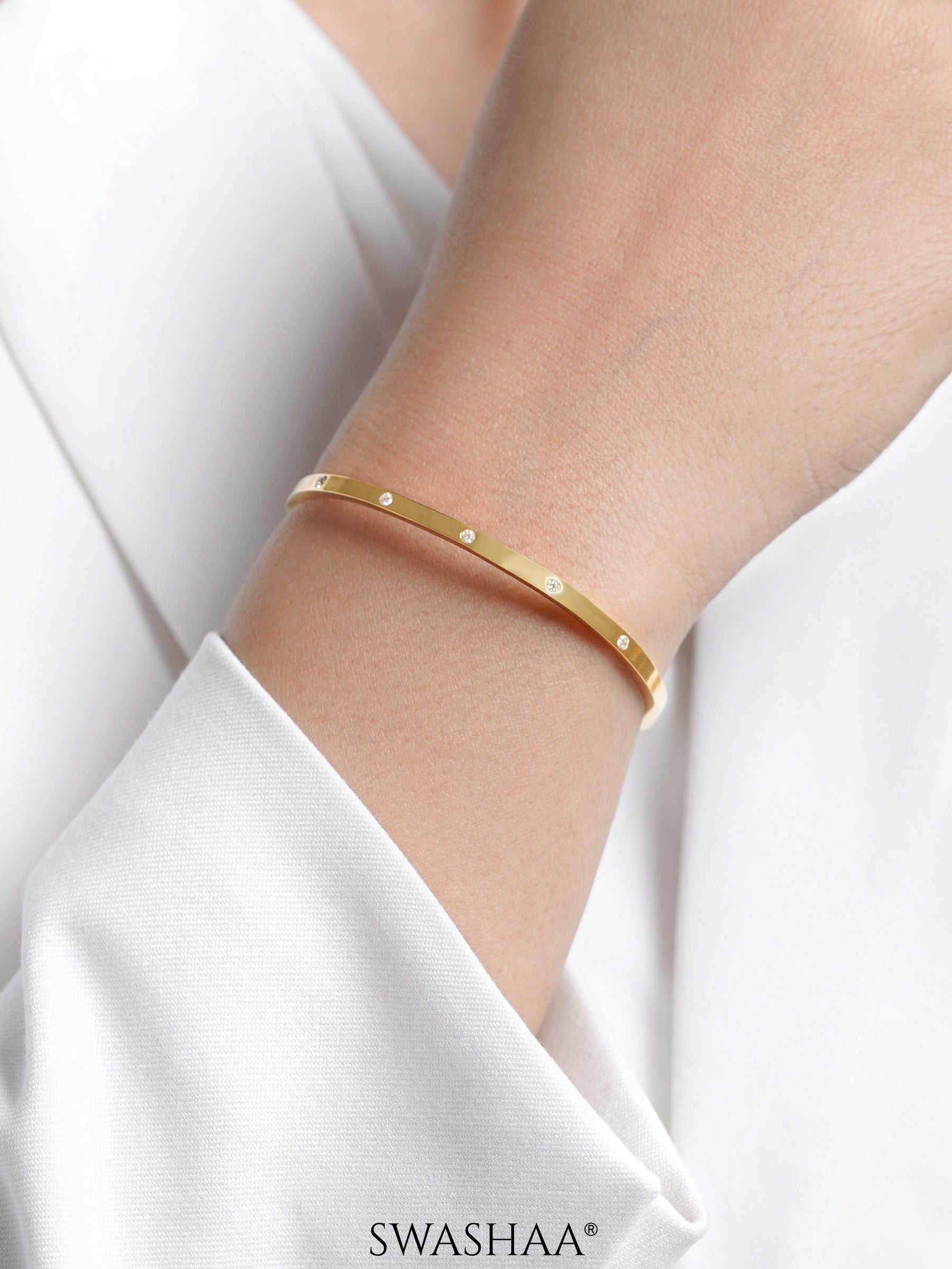 Bree Diamond Cuff Bracelet