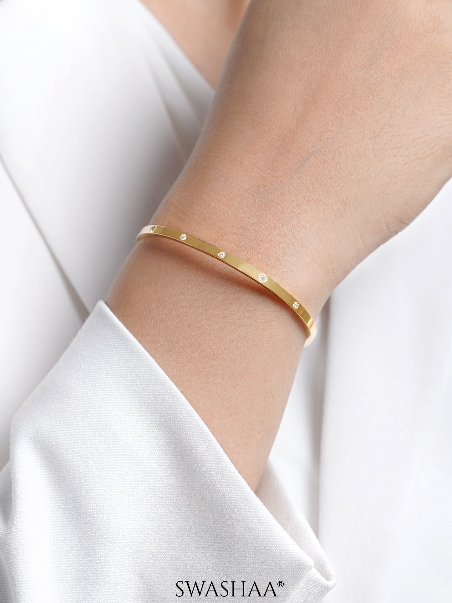 Bree Diamond Cuff Bracelet