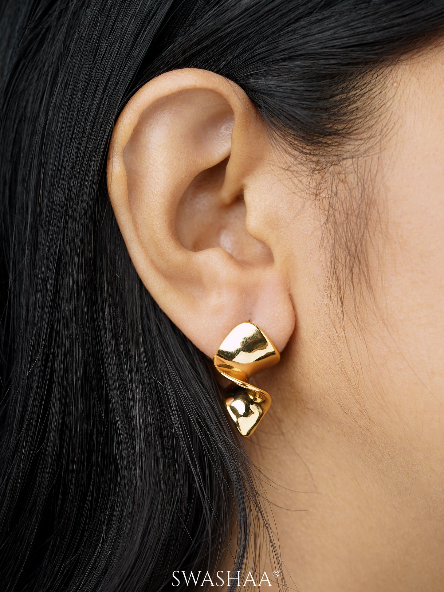 Caesar 18K Gold Plated Earrings