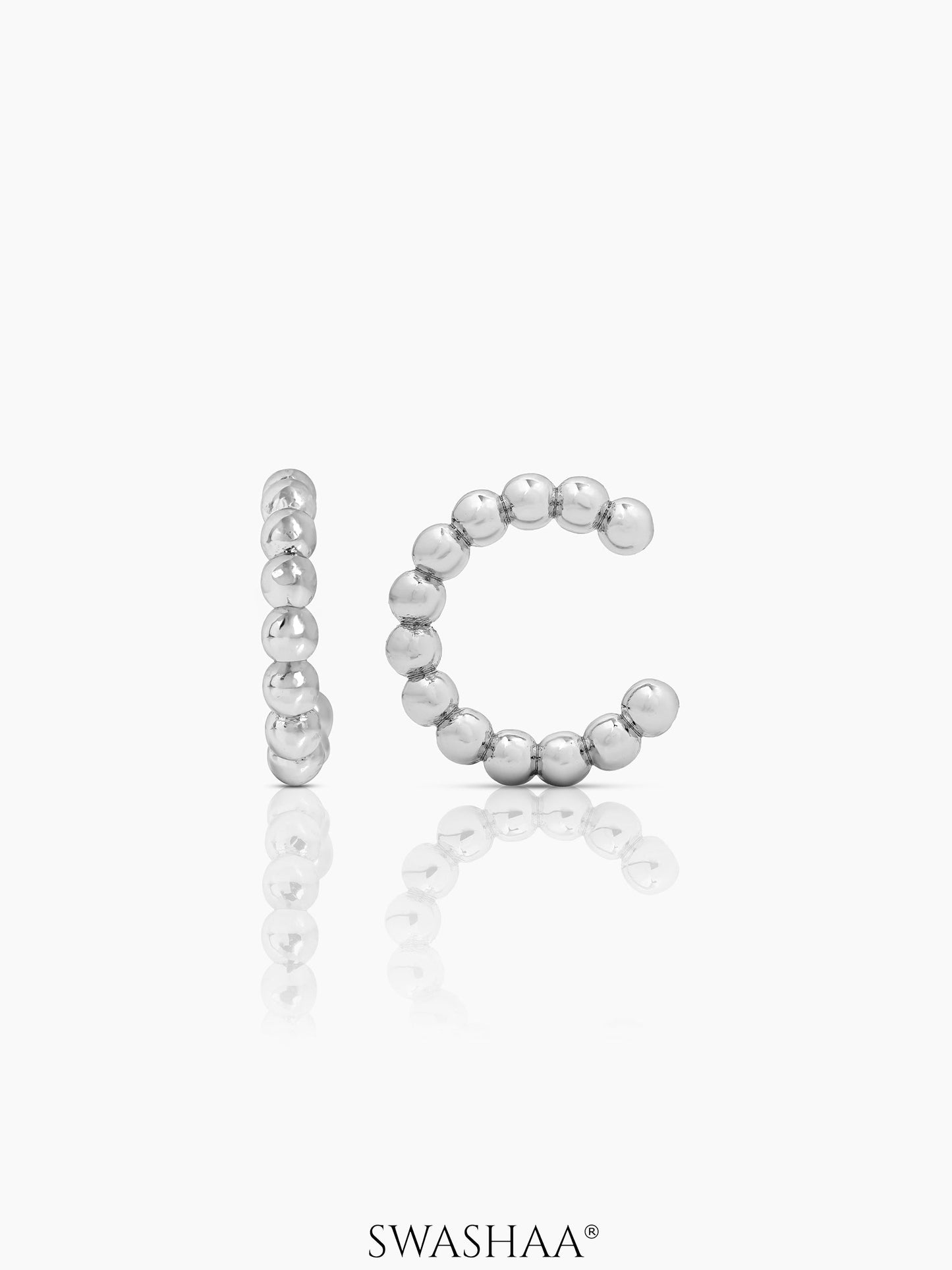 Cairo Ear Cuffs Silver