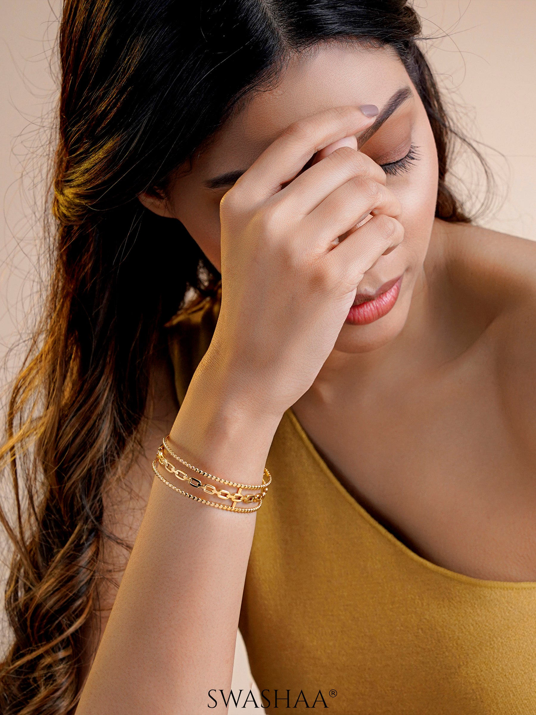 Cambria 18K Gold Plated Bracelet