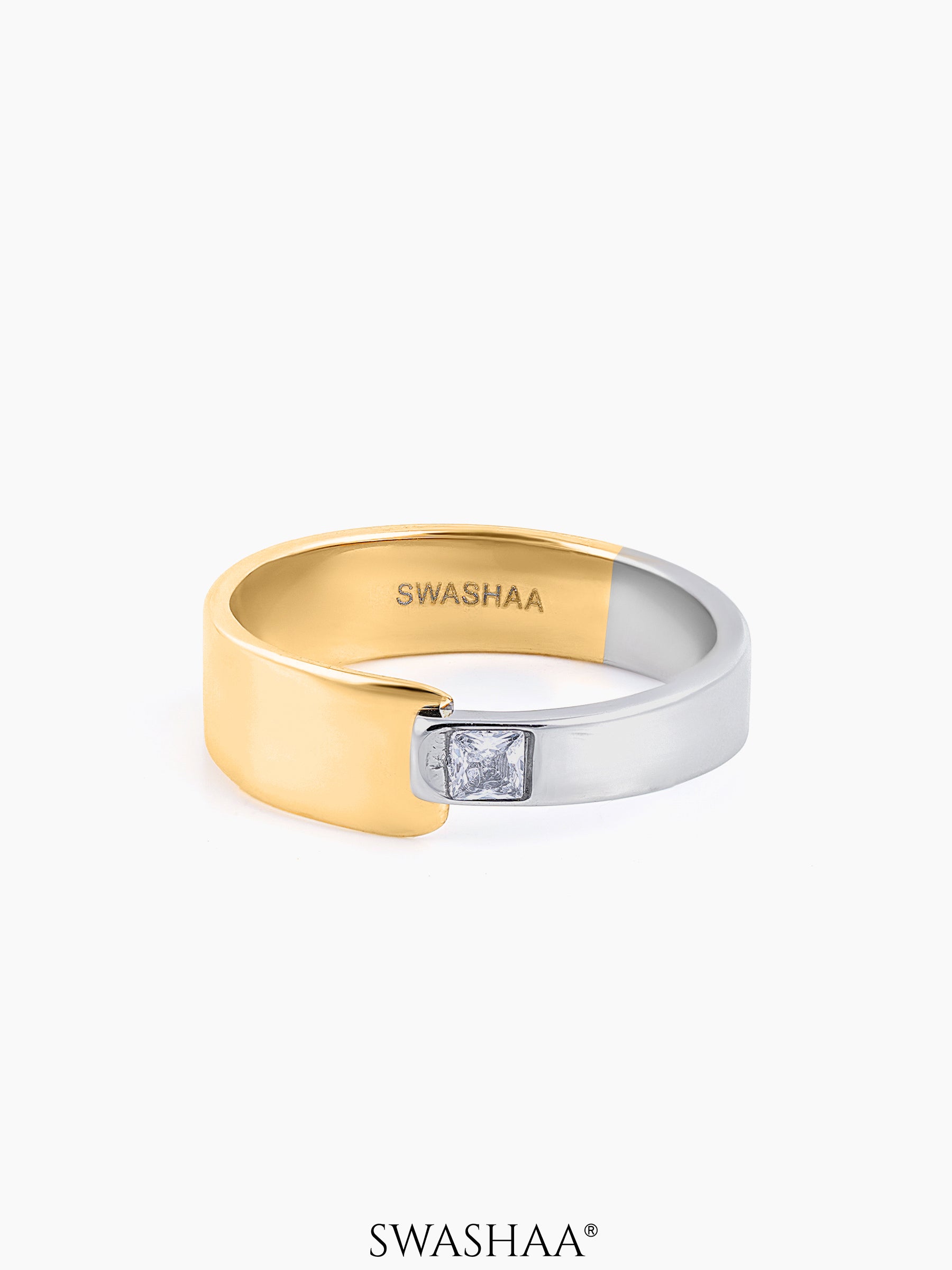 Caravan Men's Ring 18K Gold-Silver
