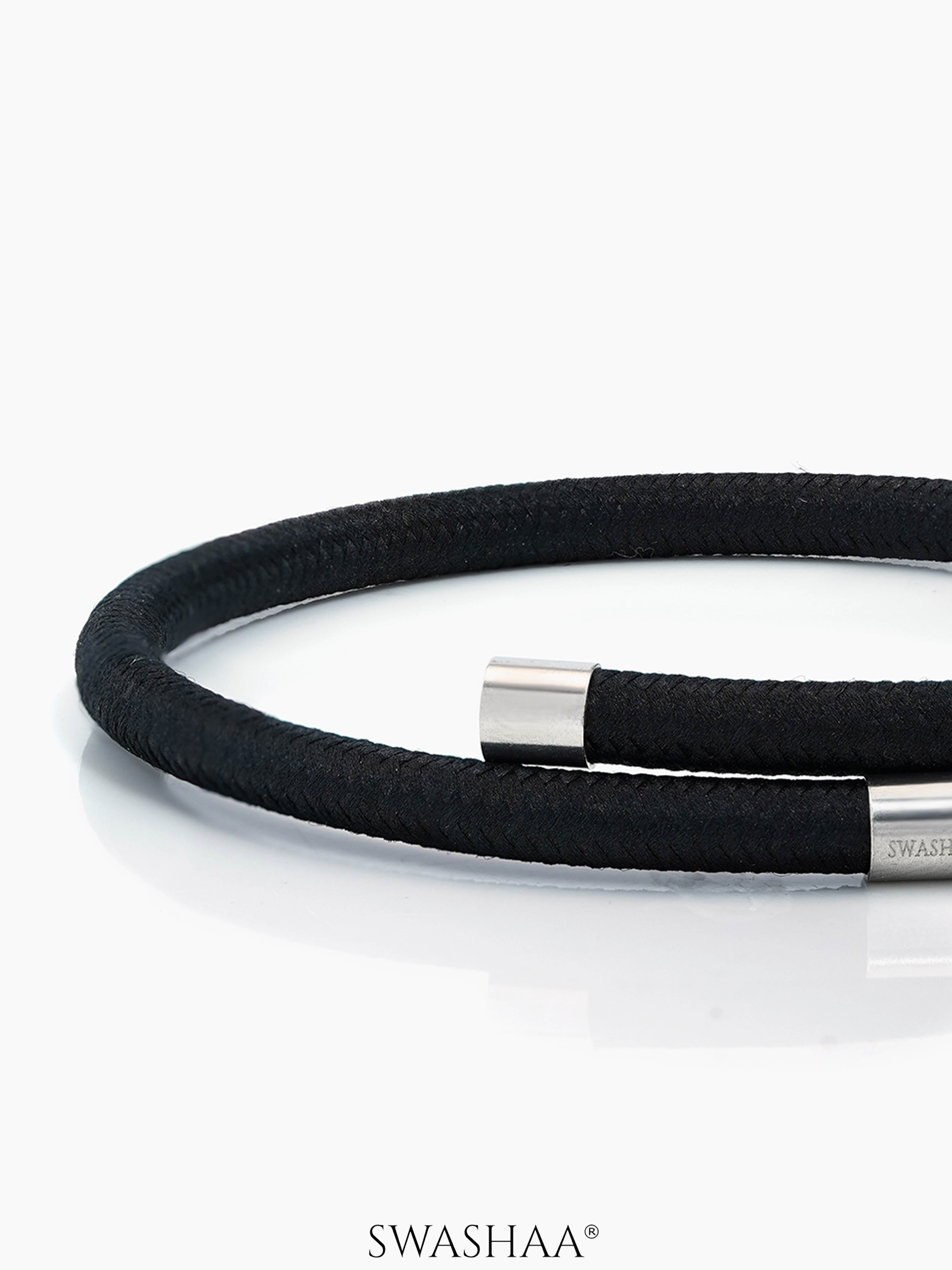 Carbon Curve Men's Rope cuff Bracelet