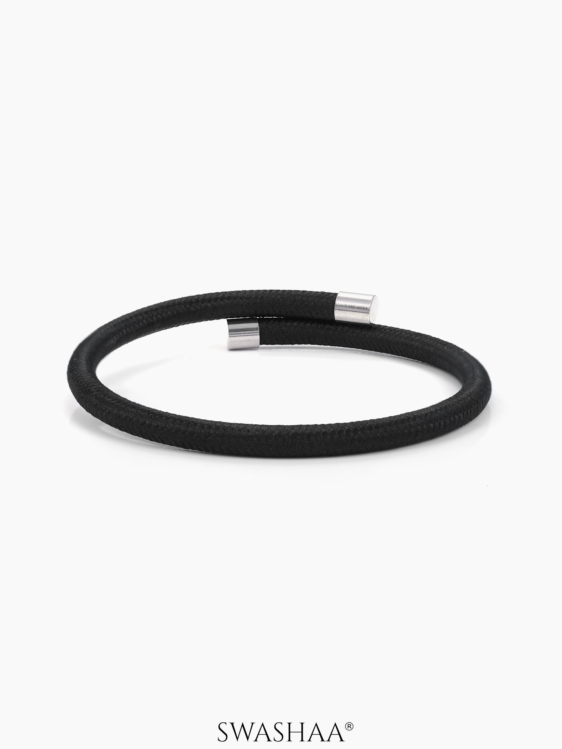 Carbon Curve Men's Rope cuff Bracelet