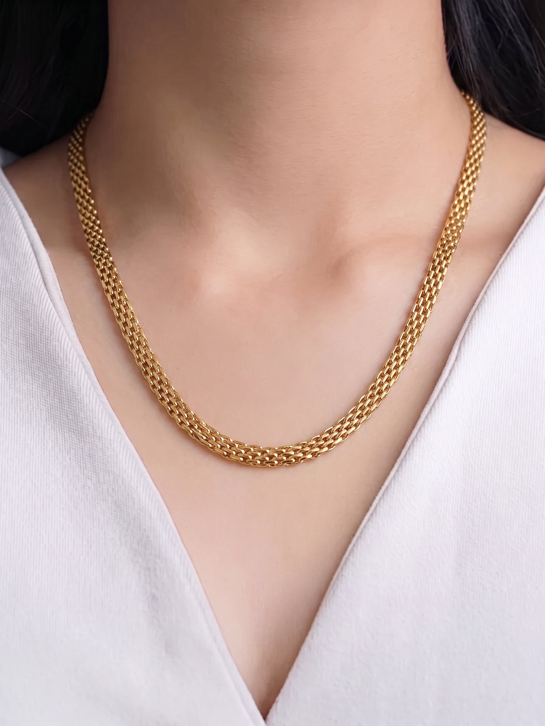 Carina Link 18K Gold Plated Women's Chain